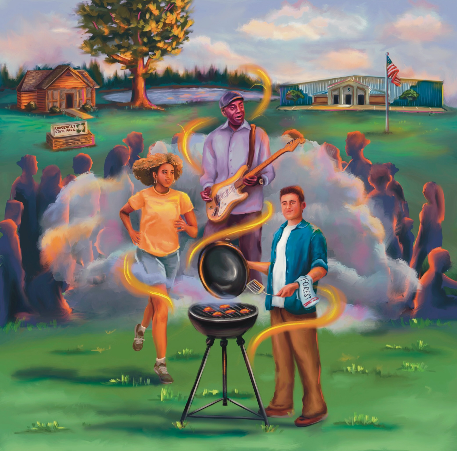 Mural for Walmart in Forest, MS