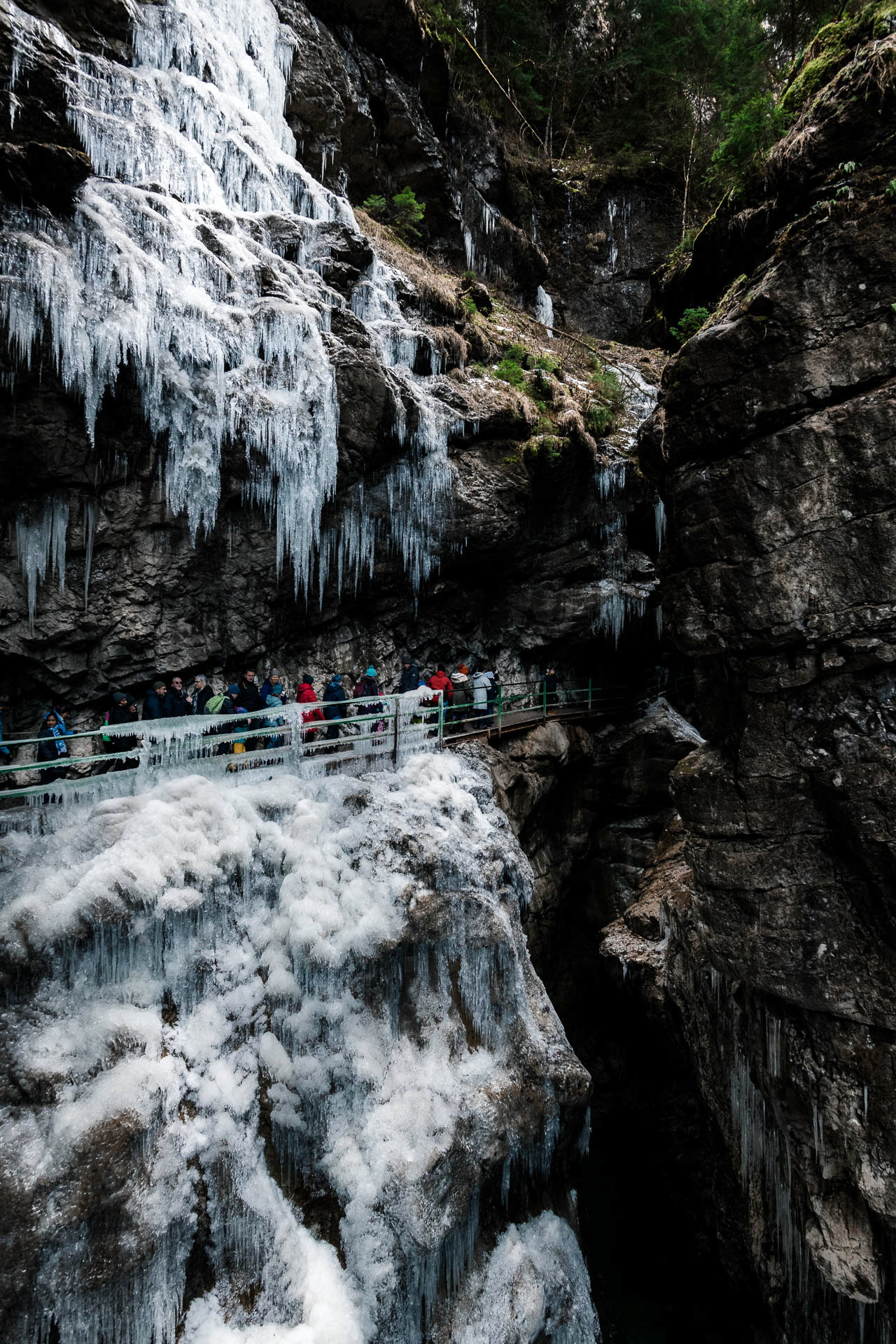 Andrang in der Klamm