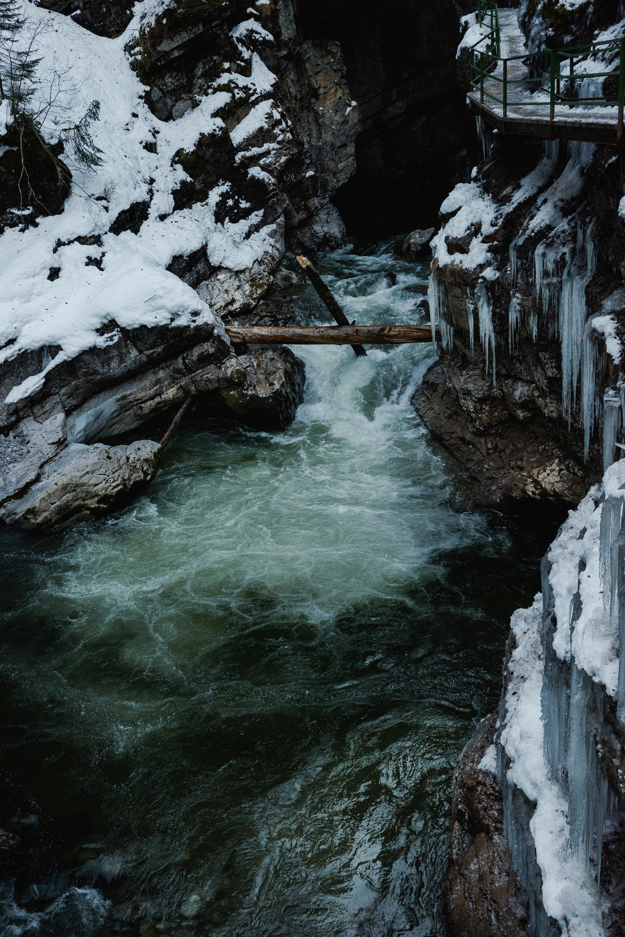 Treibgut in der Breitachklamm