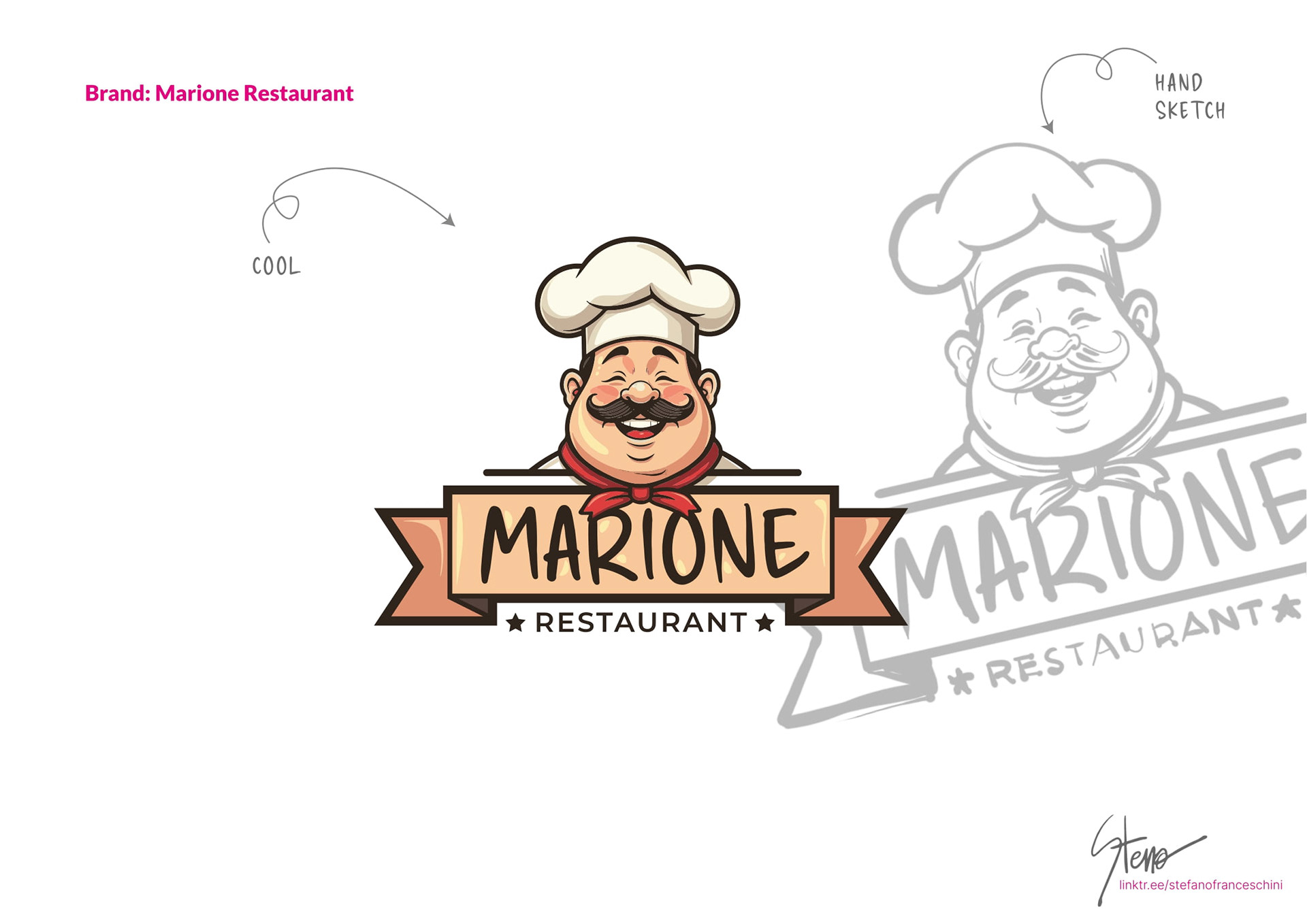 Brand visual design made in vector with Adobe Illustrator