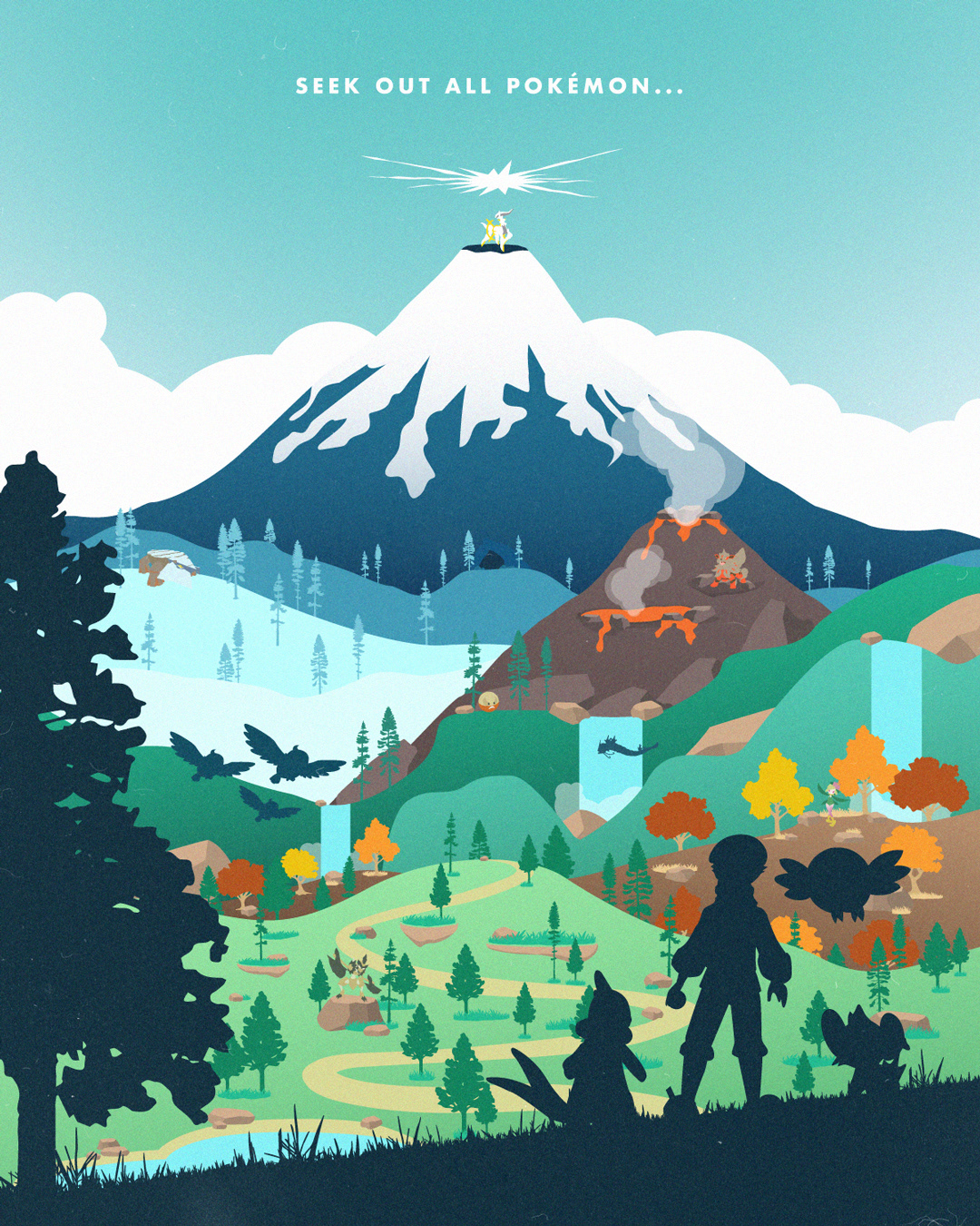 Illustration based on the video game Pokémon Legends: Arceus