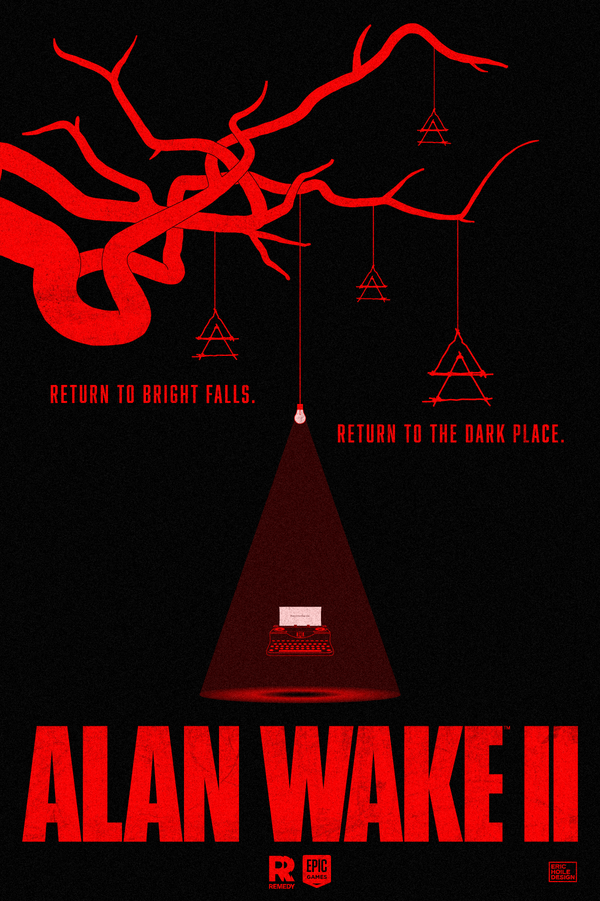 Concept poster for video game Alan Wake 2 - 2023