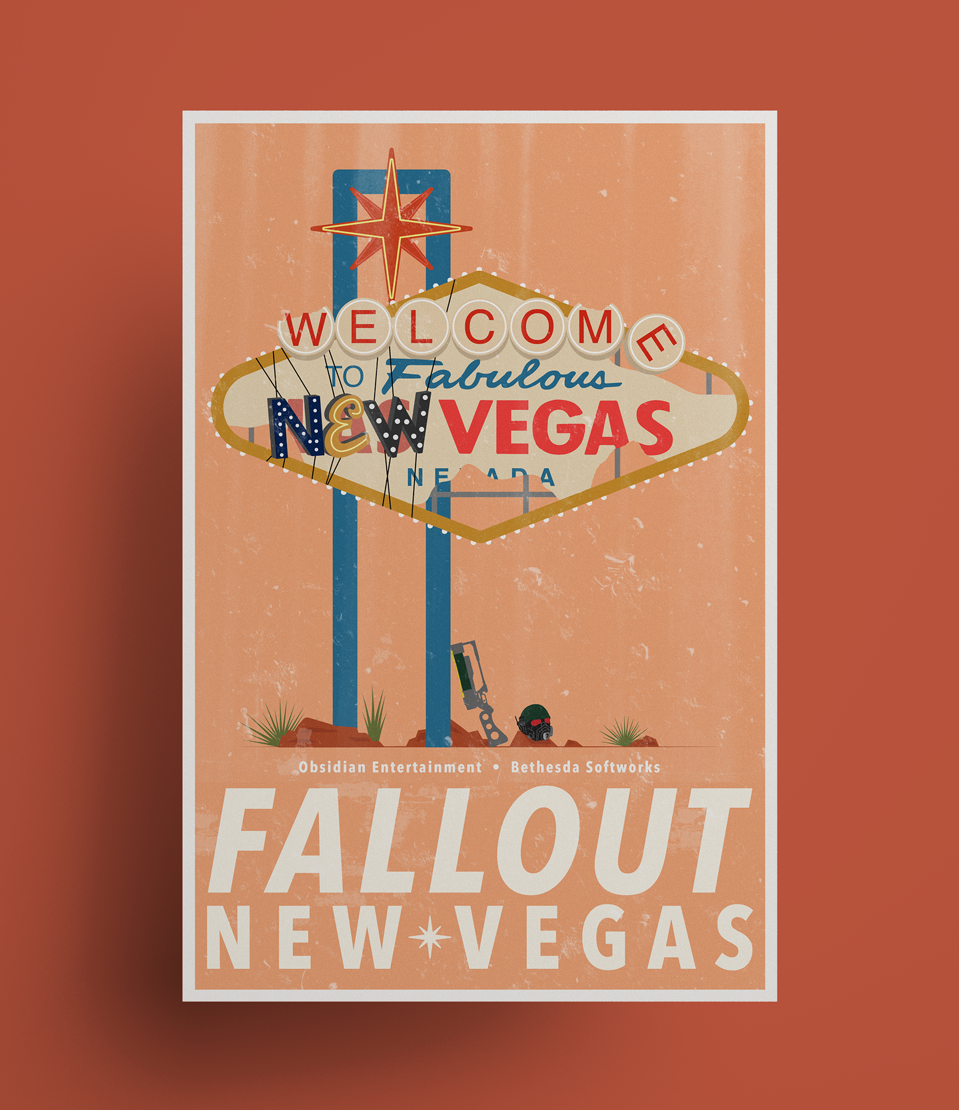 Personal design for one of my favorite video games, Fallout: New Vegas.