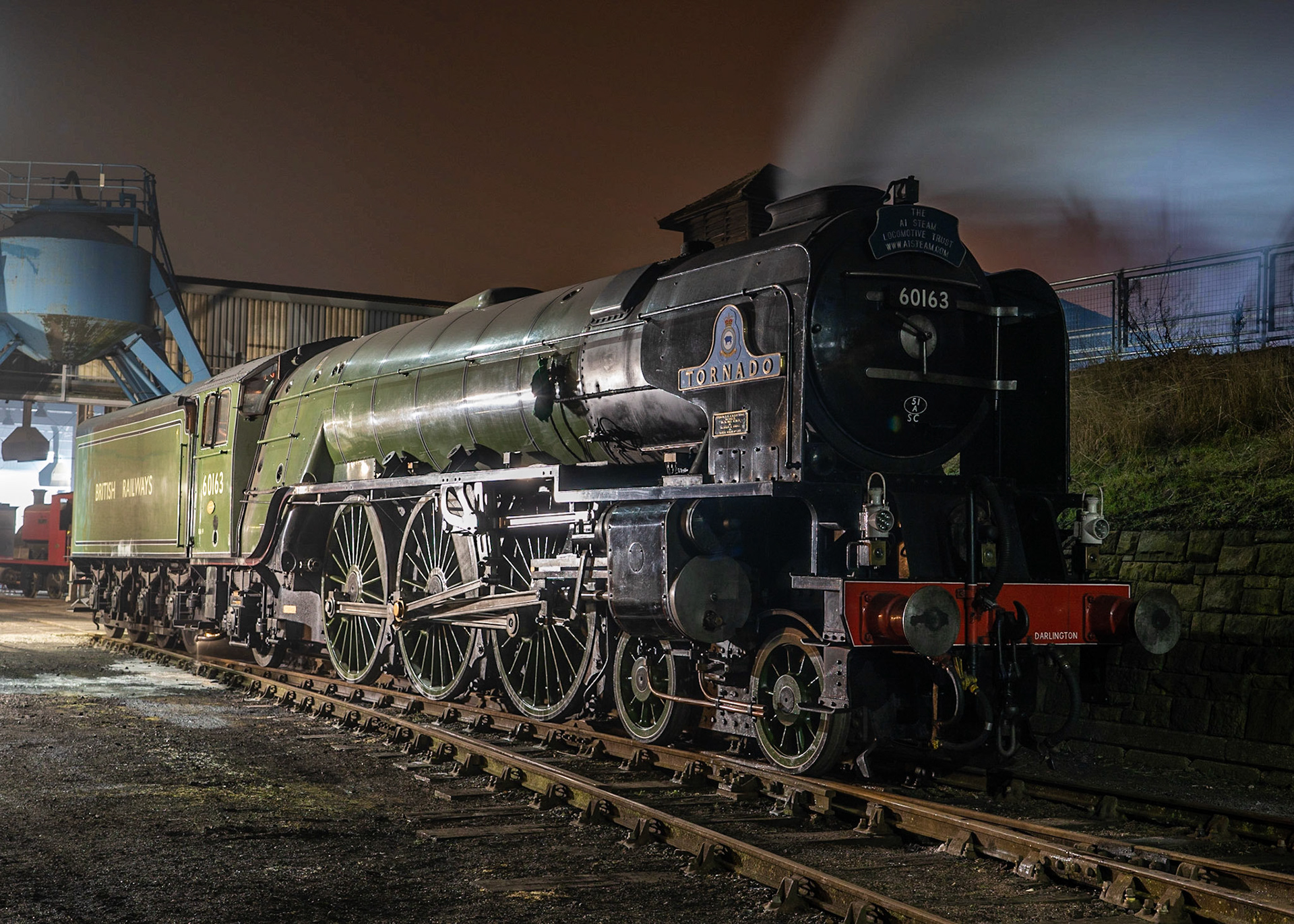 A1  Class Tornado loco and tender at Barrow Hill