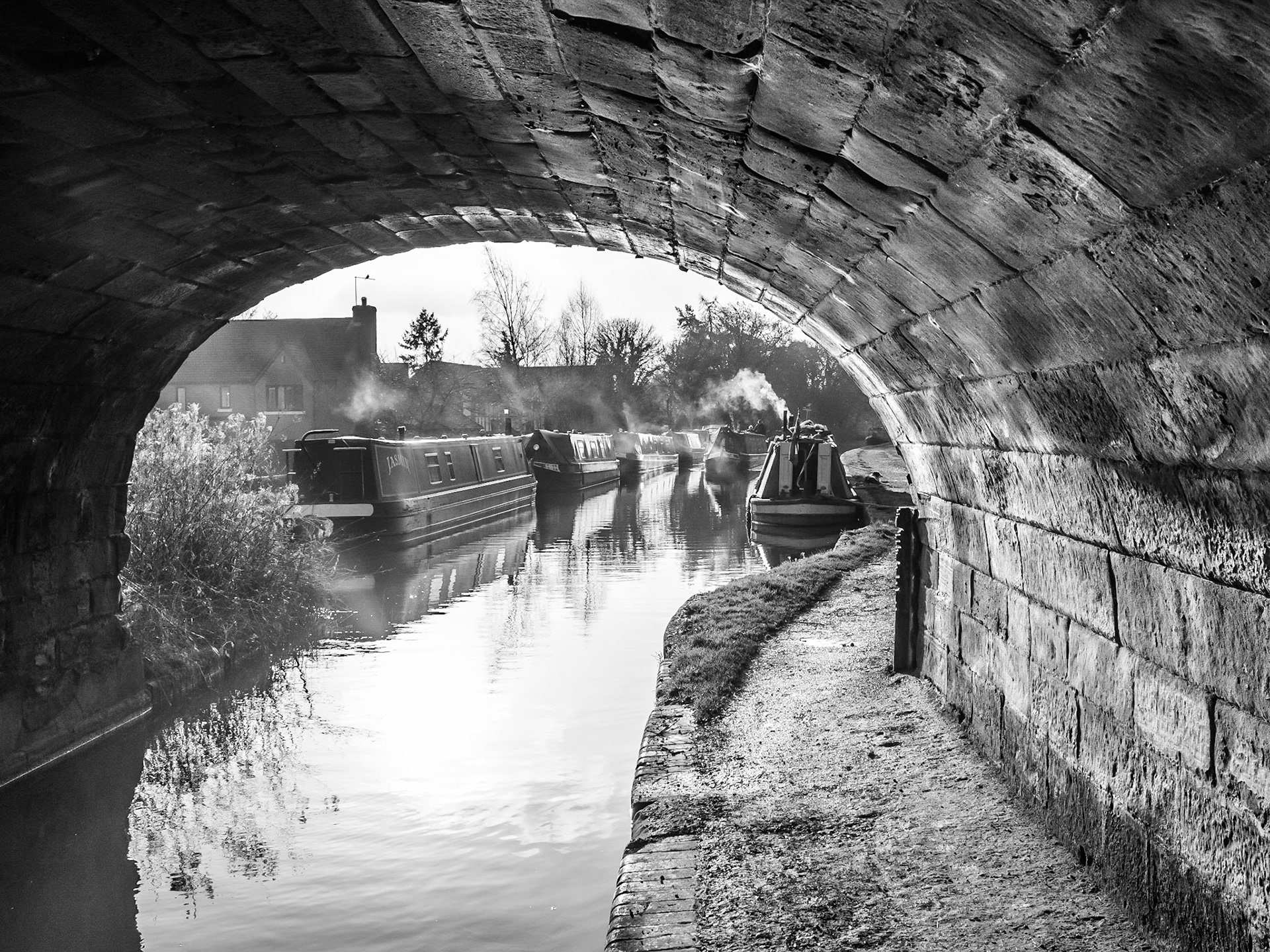 Taken from under the bridge over Newcastle Road, Market Drayton