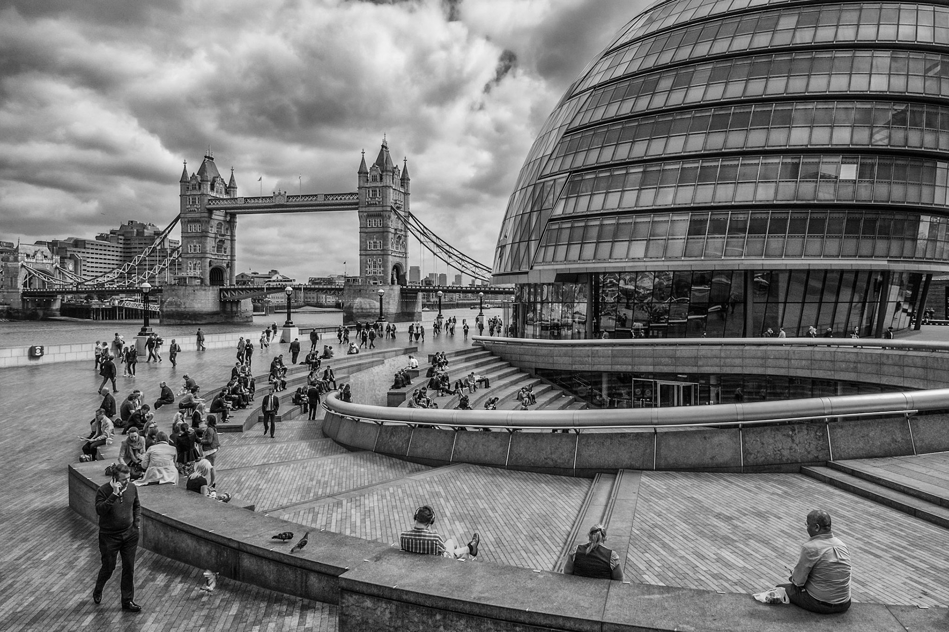 City Hall and Tower Bridge