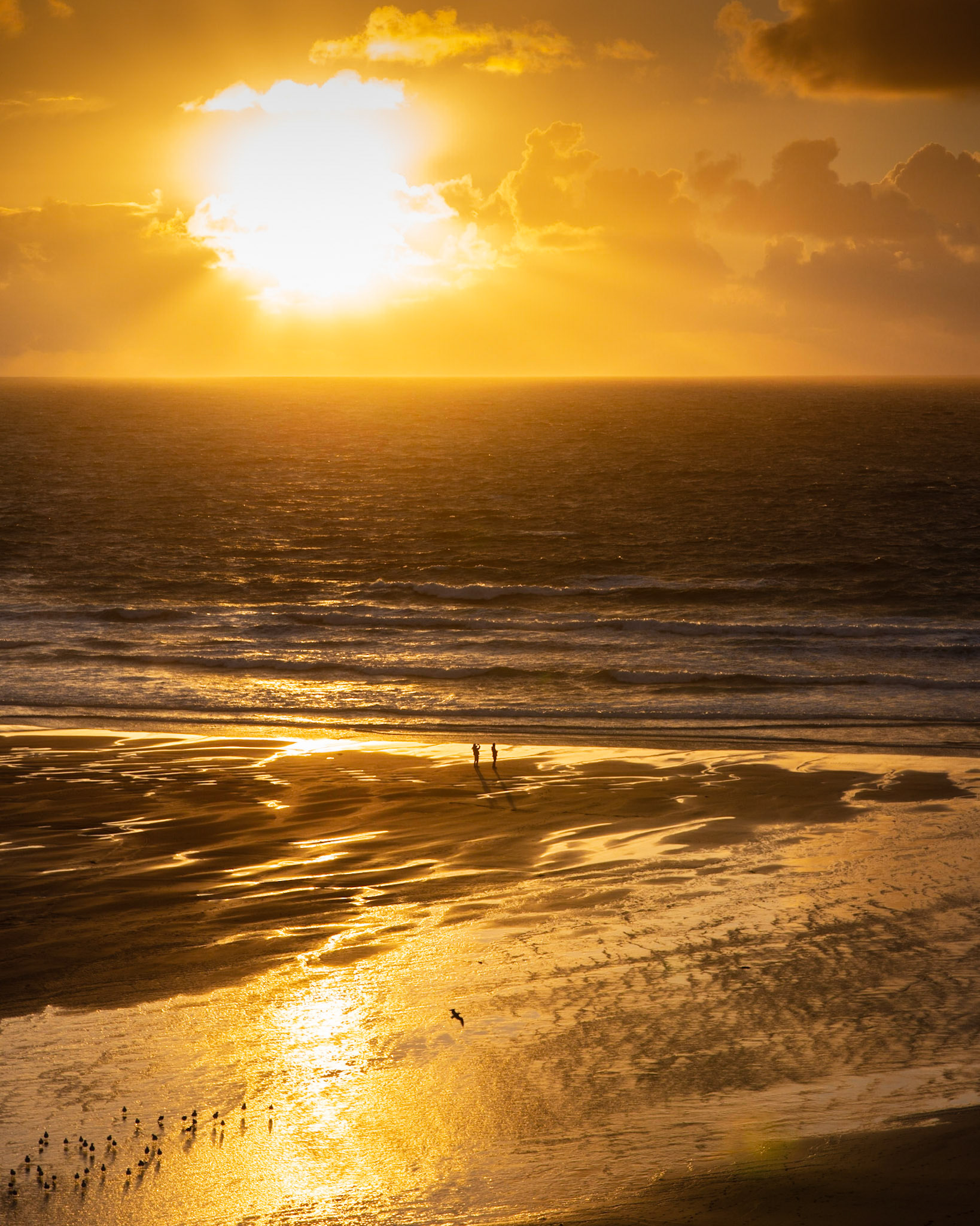 Sunset at Watergate Bay