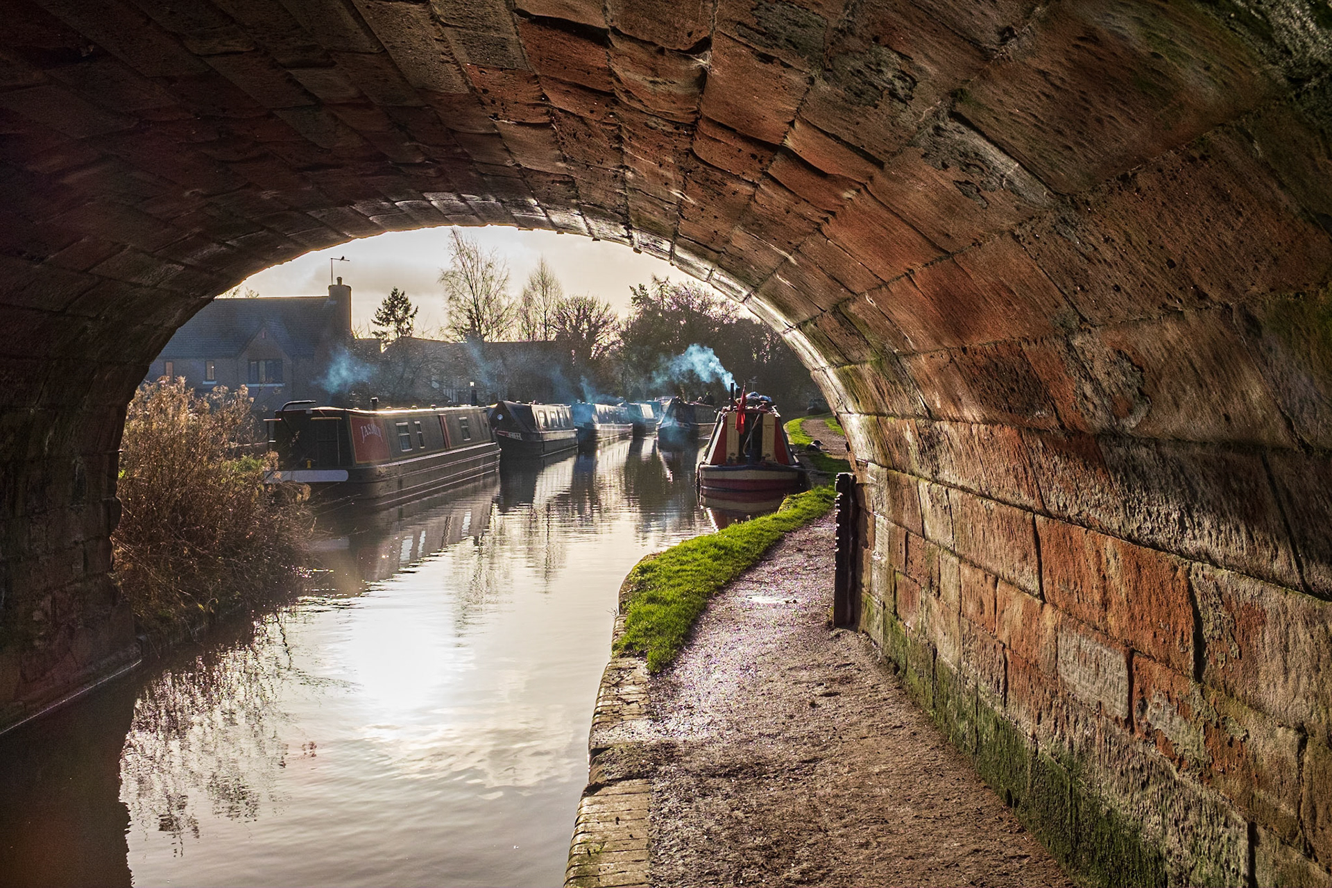 Taken from under the bridge over Newcastle Road, Market Drayton