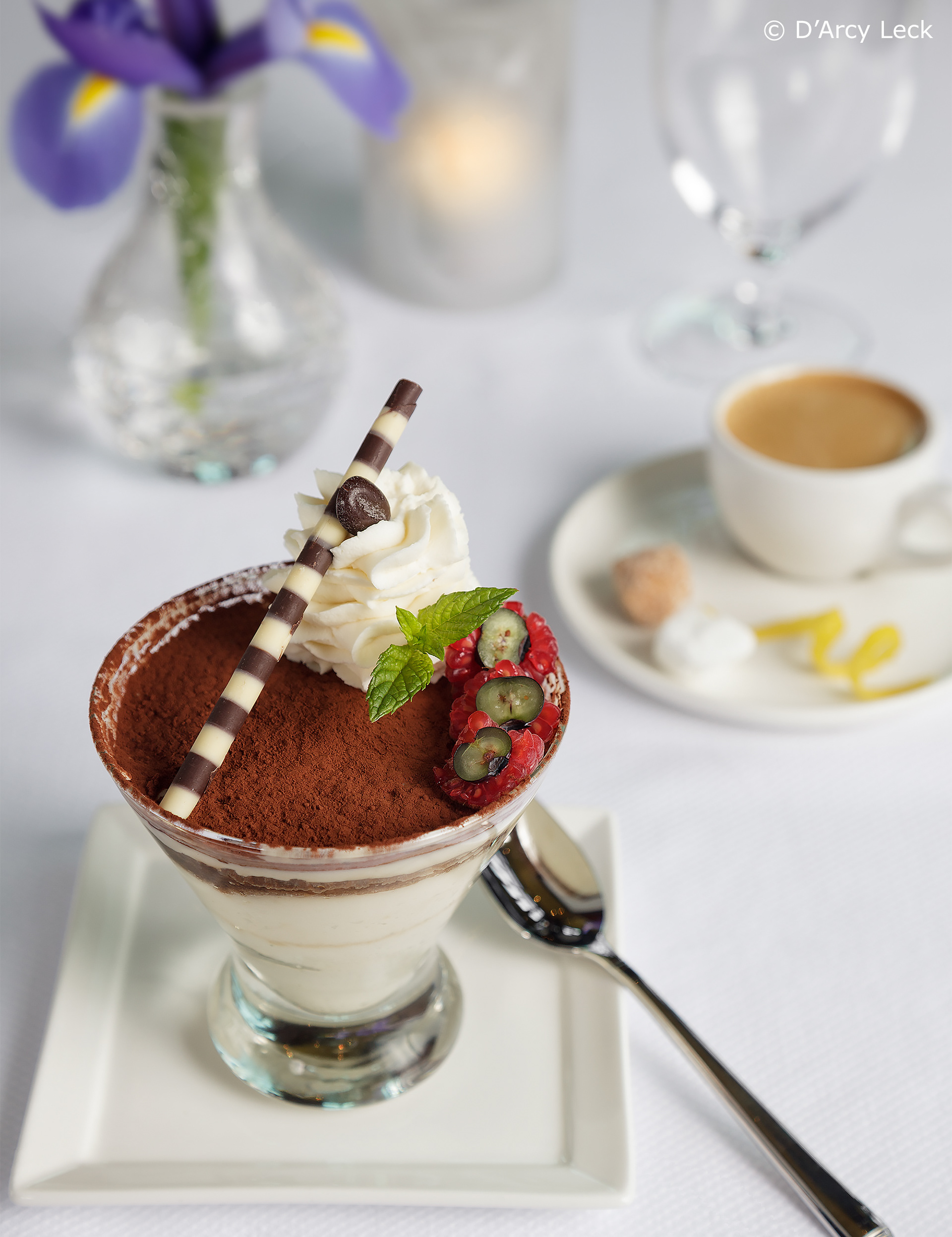 food photography of Jill's restaurant dessert