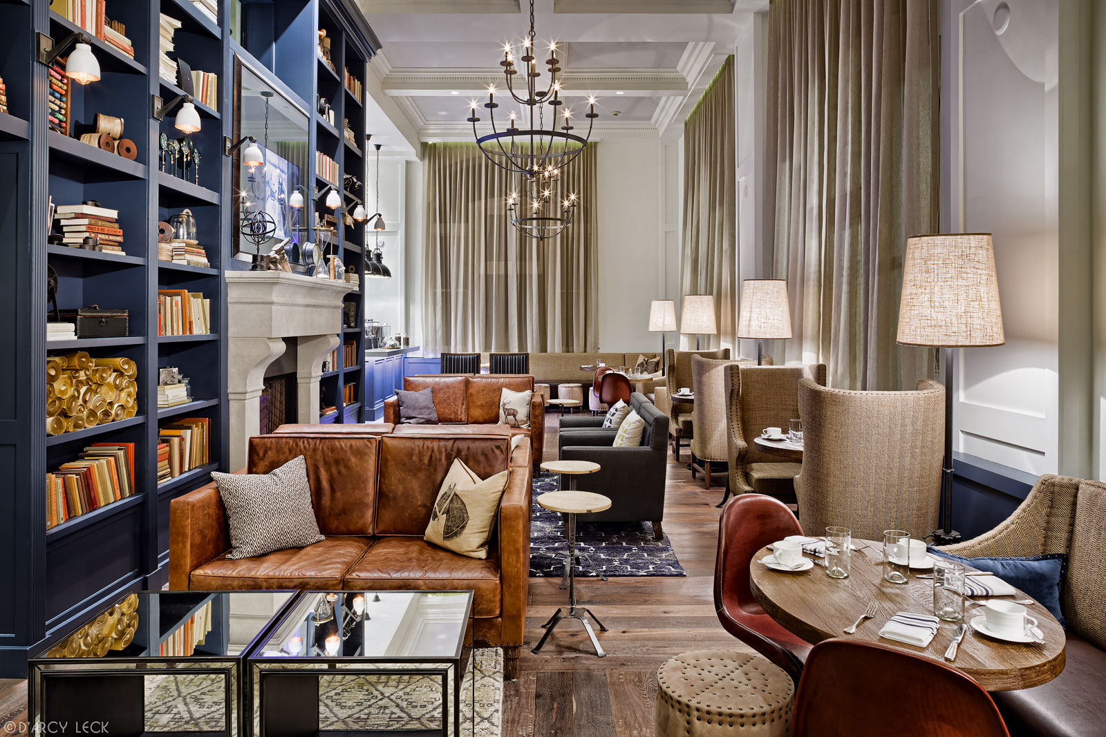 Hotel photographer D'Arcy Leck captures the Hotel Teatro Lobby Bistro bar