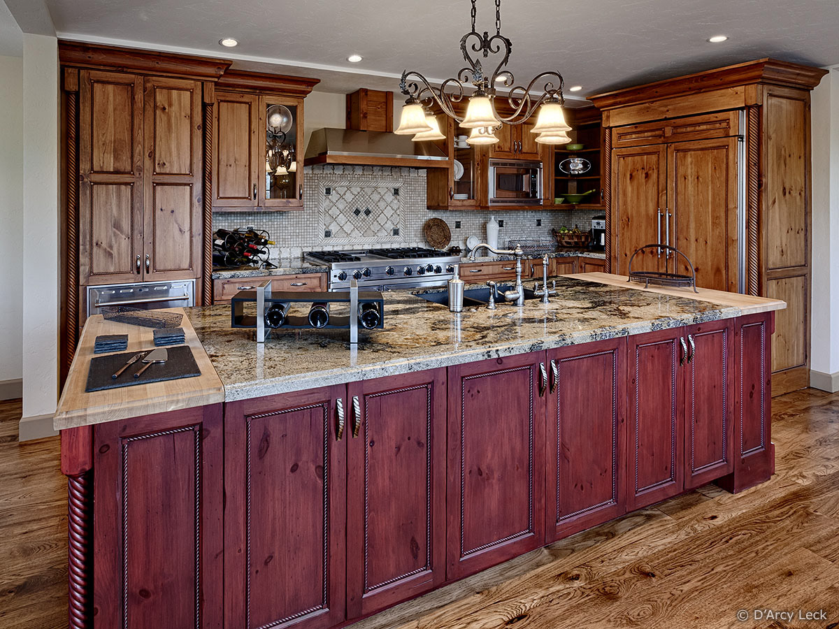 architectural photographer D'Arcy Leck photographs a kitchen of townhouse