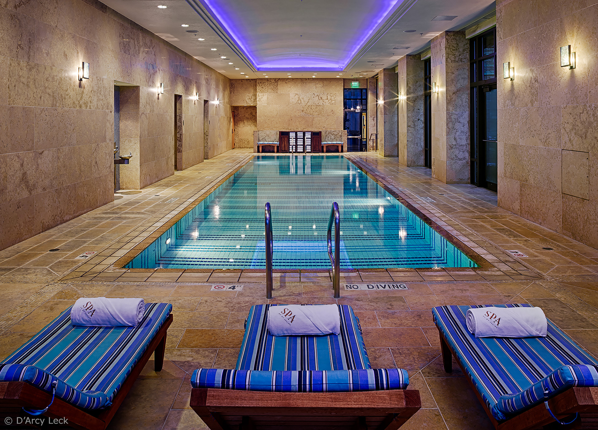 Hotel photography of the St Julien Hotel & Spa pool