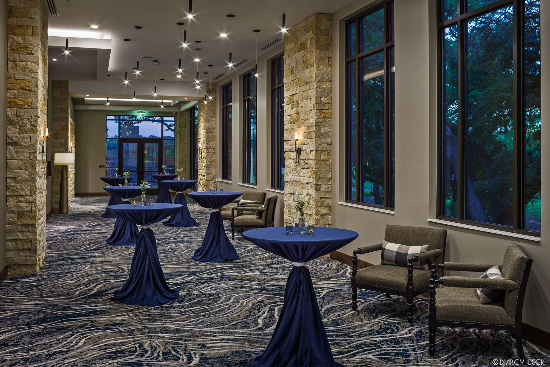hospitality photographer D'Arcy Leck captures the foyer to the ballroom of The Bevy hotel