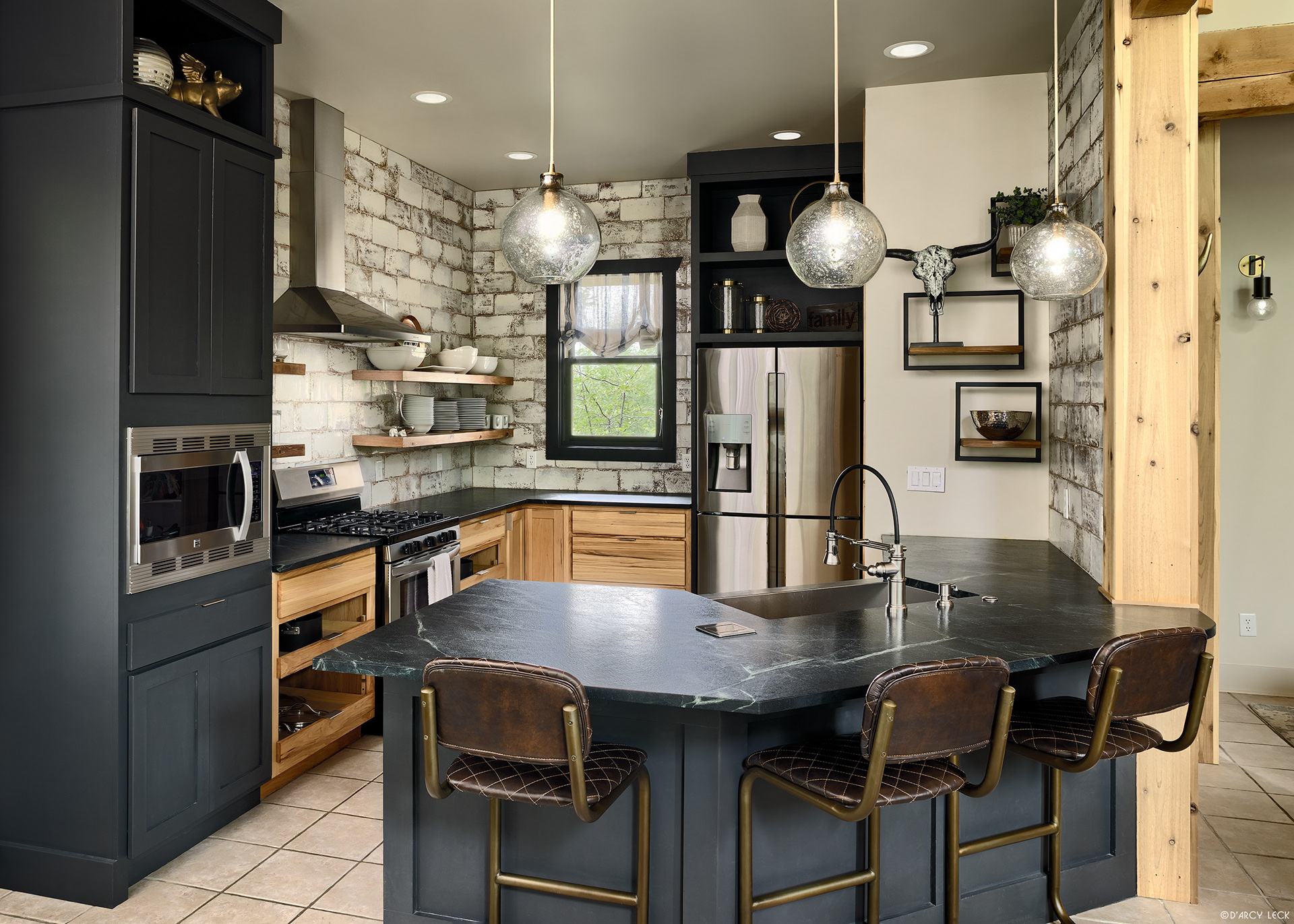Interior design photography of a residential kitchen