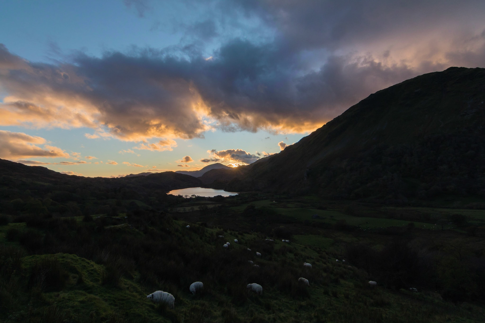 Valley sunset