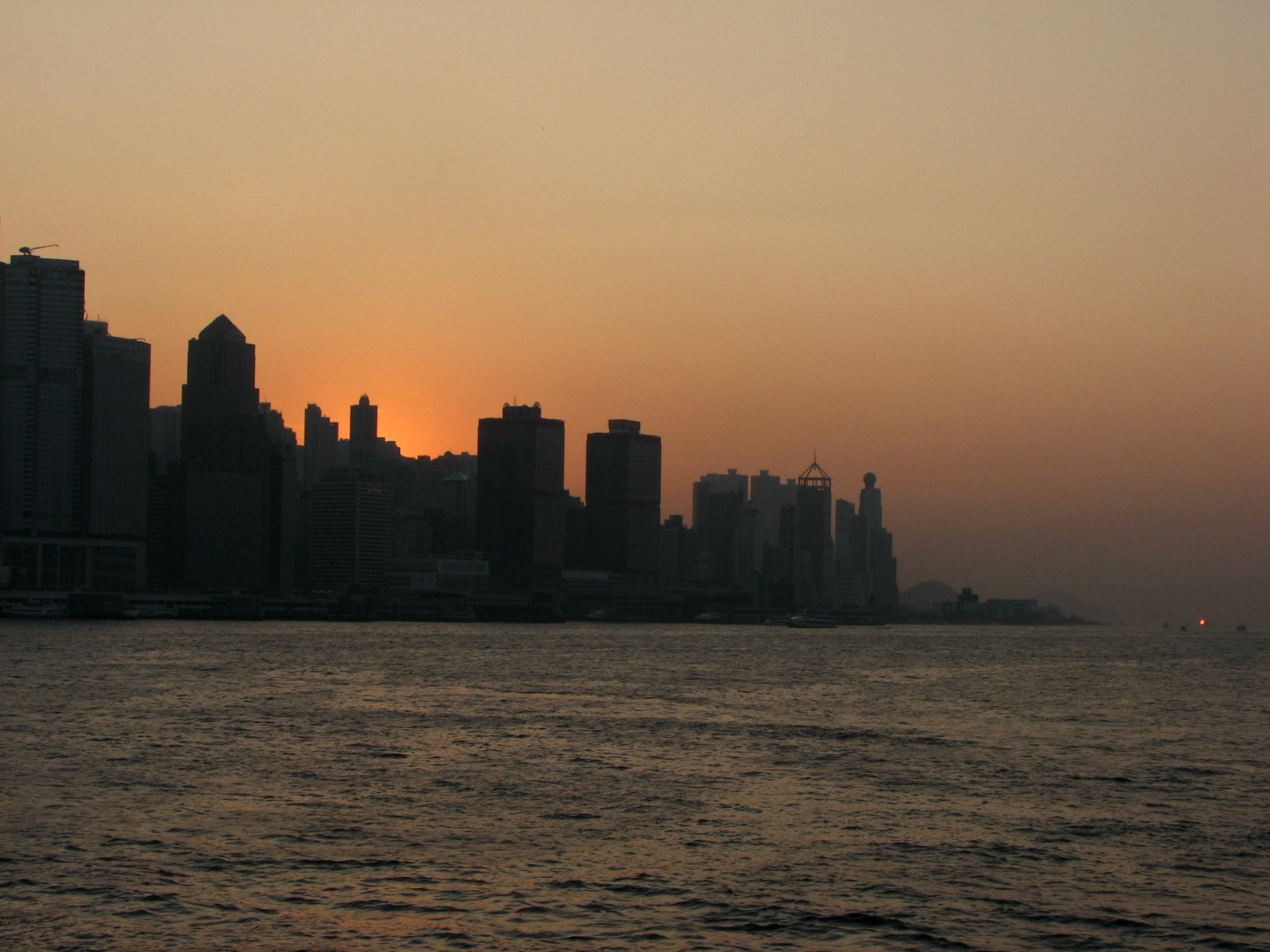 Sunset city, Hong Kong