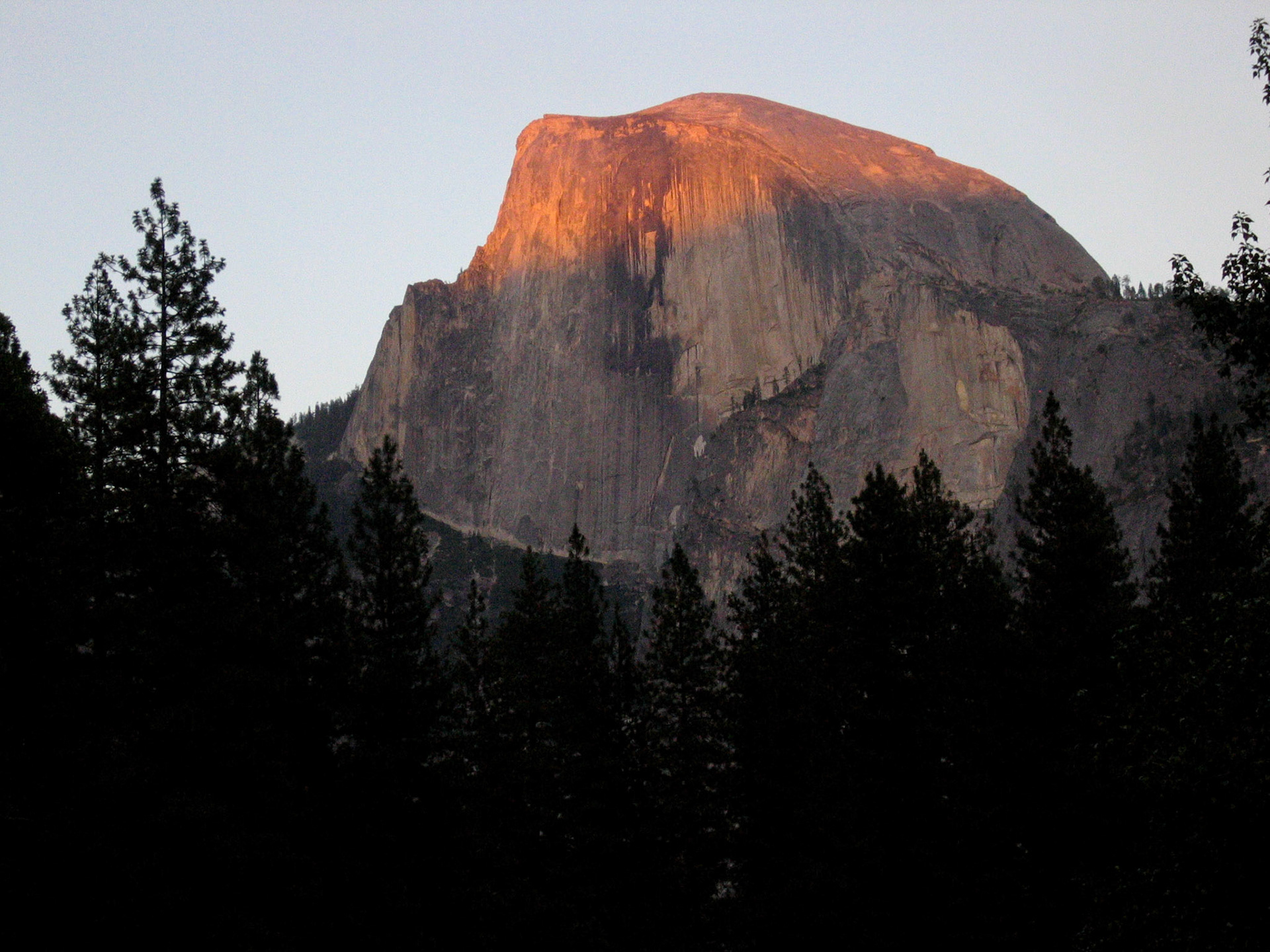 Half Dome at sunset