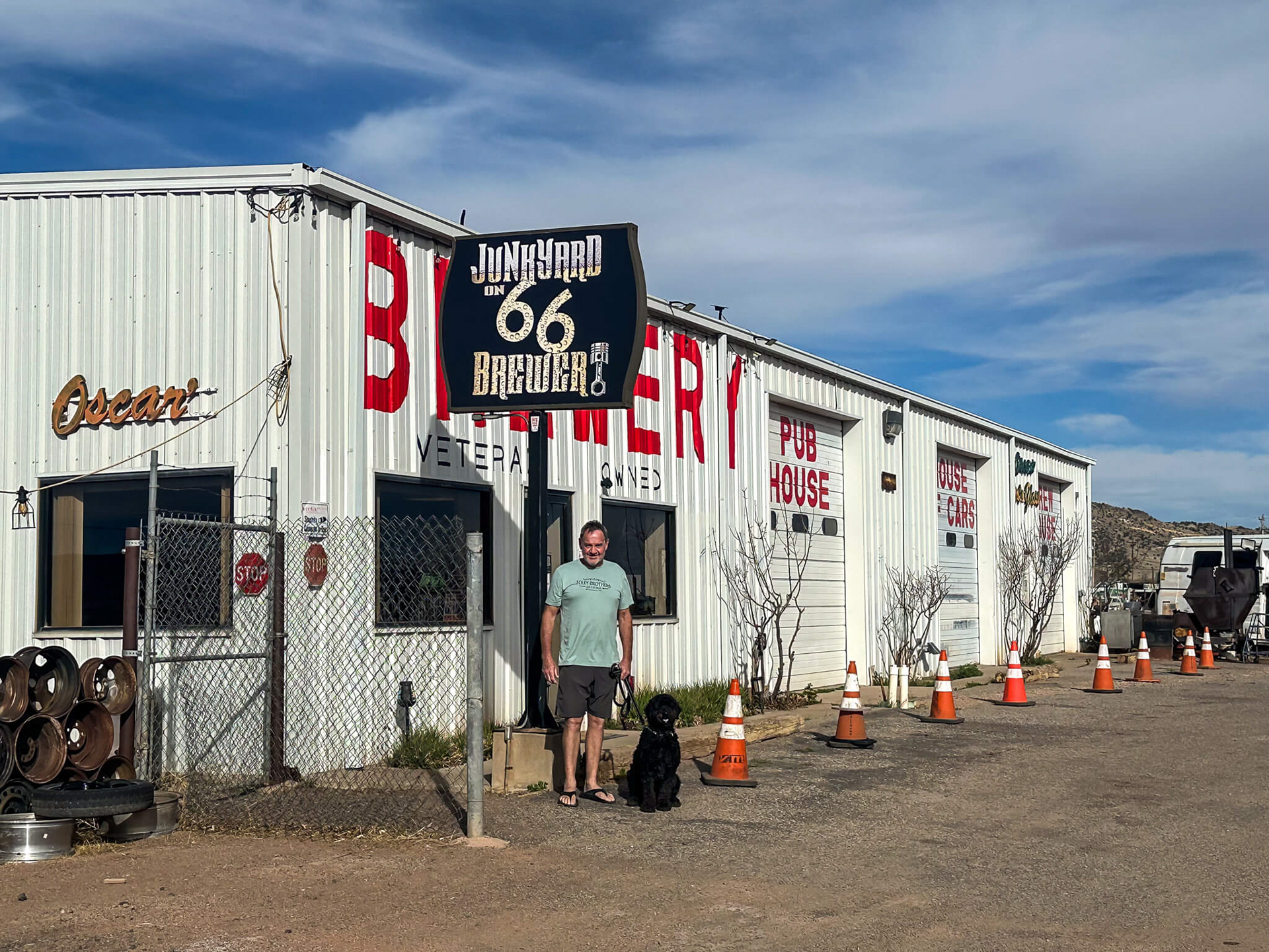 Junkyard Brewery, Grants, New Mexico. 1050 miles