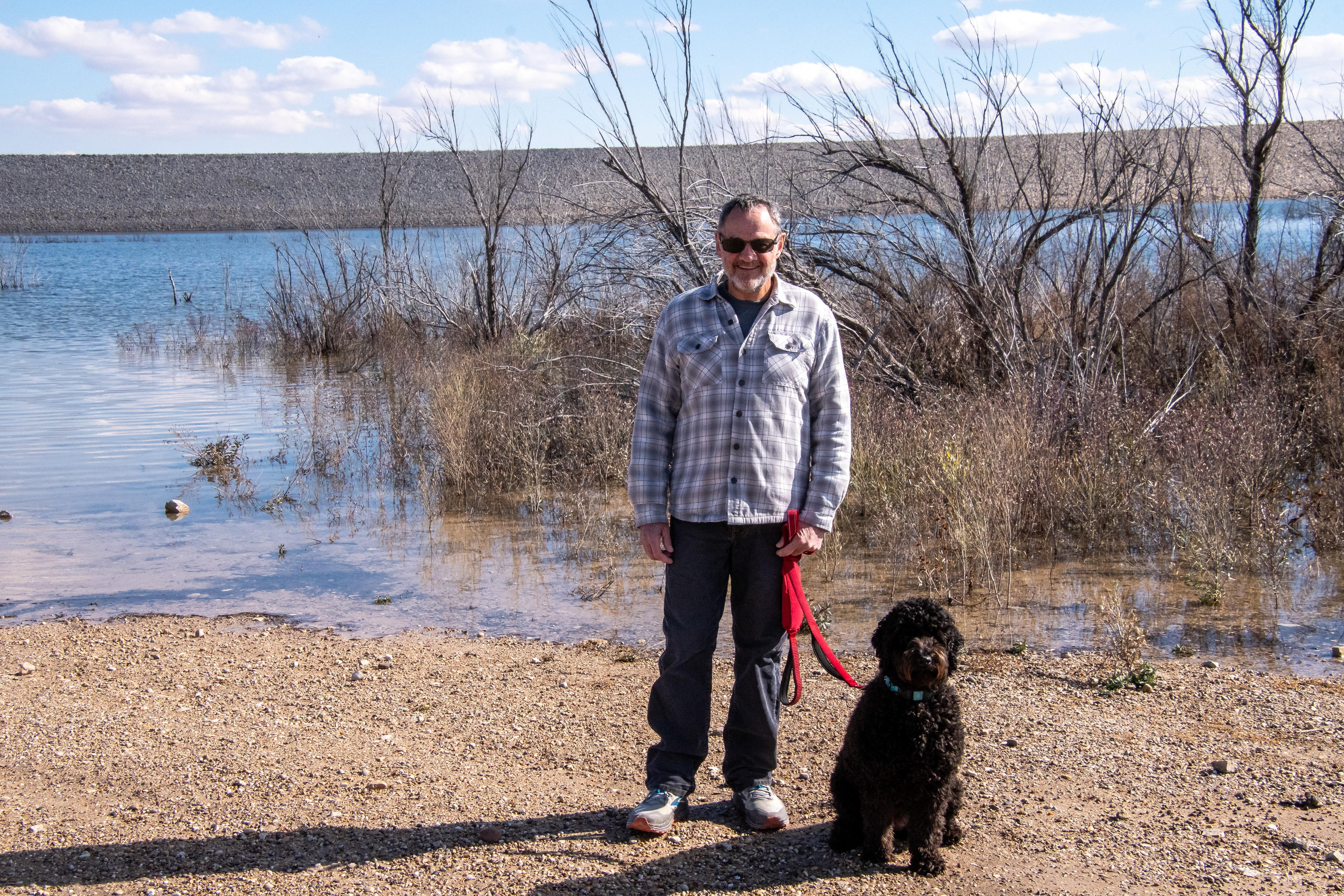 We had walks by the lake.