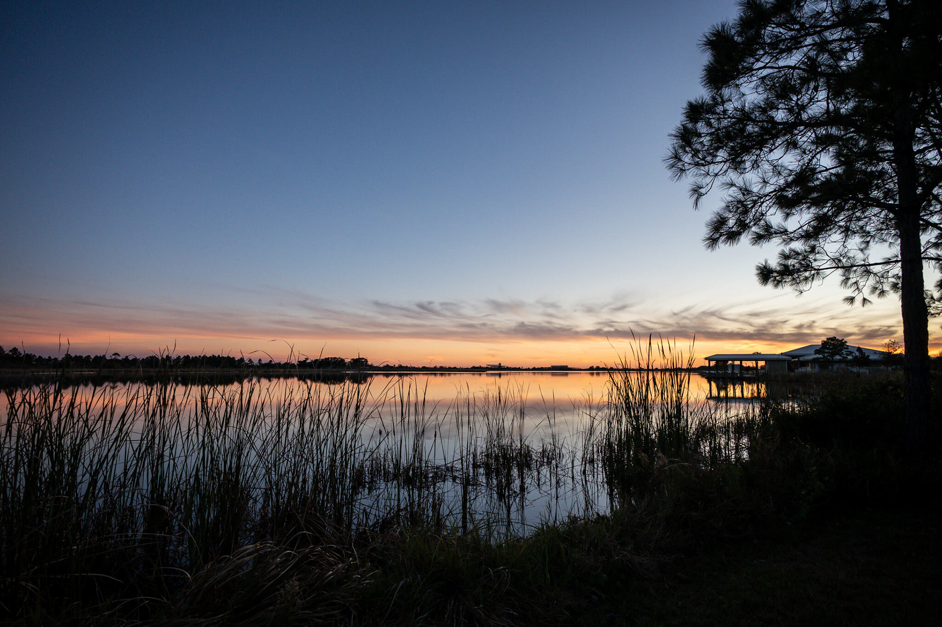 Sunset on the lake
