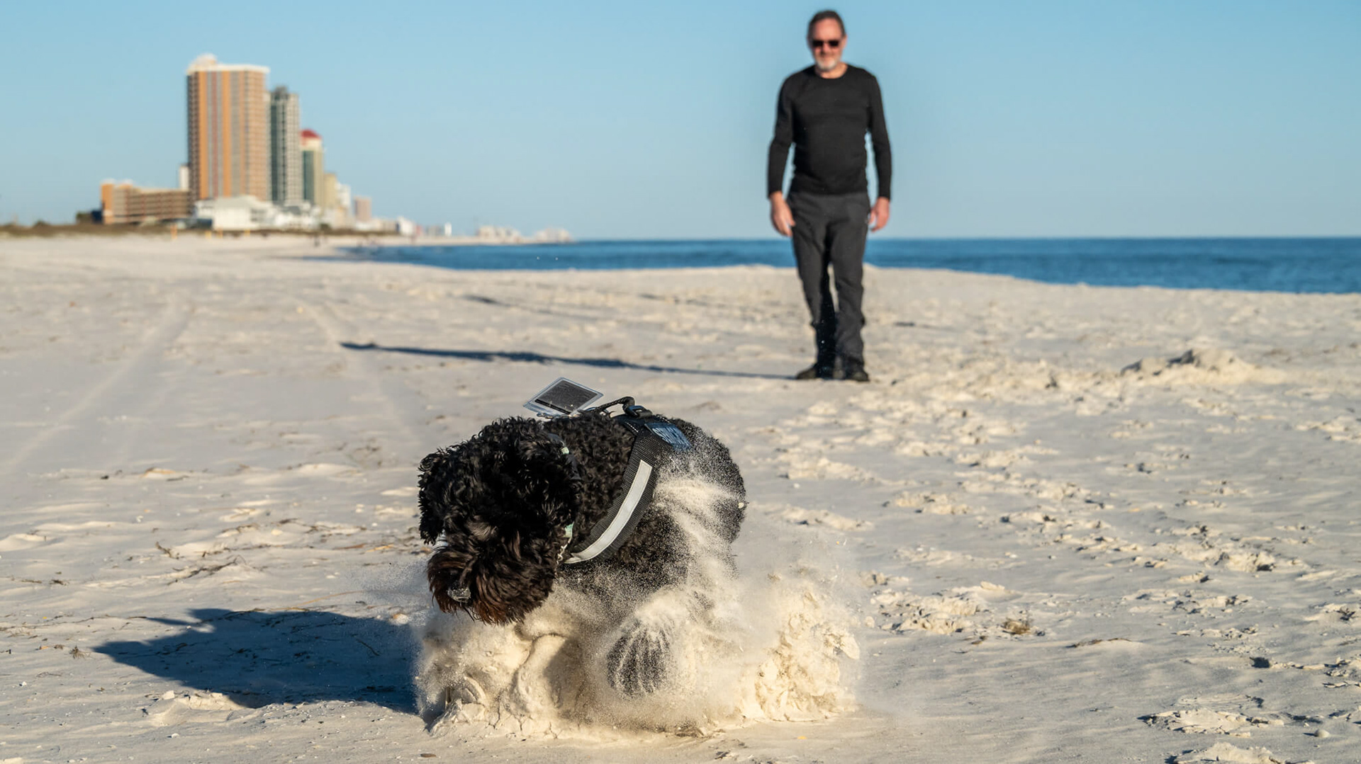 Very soft sand.