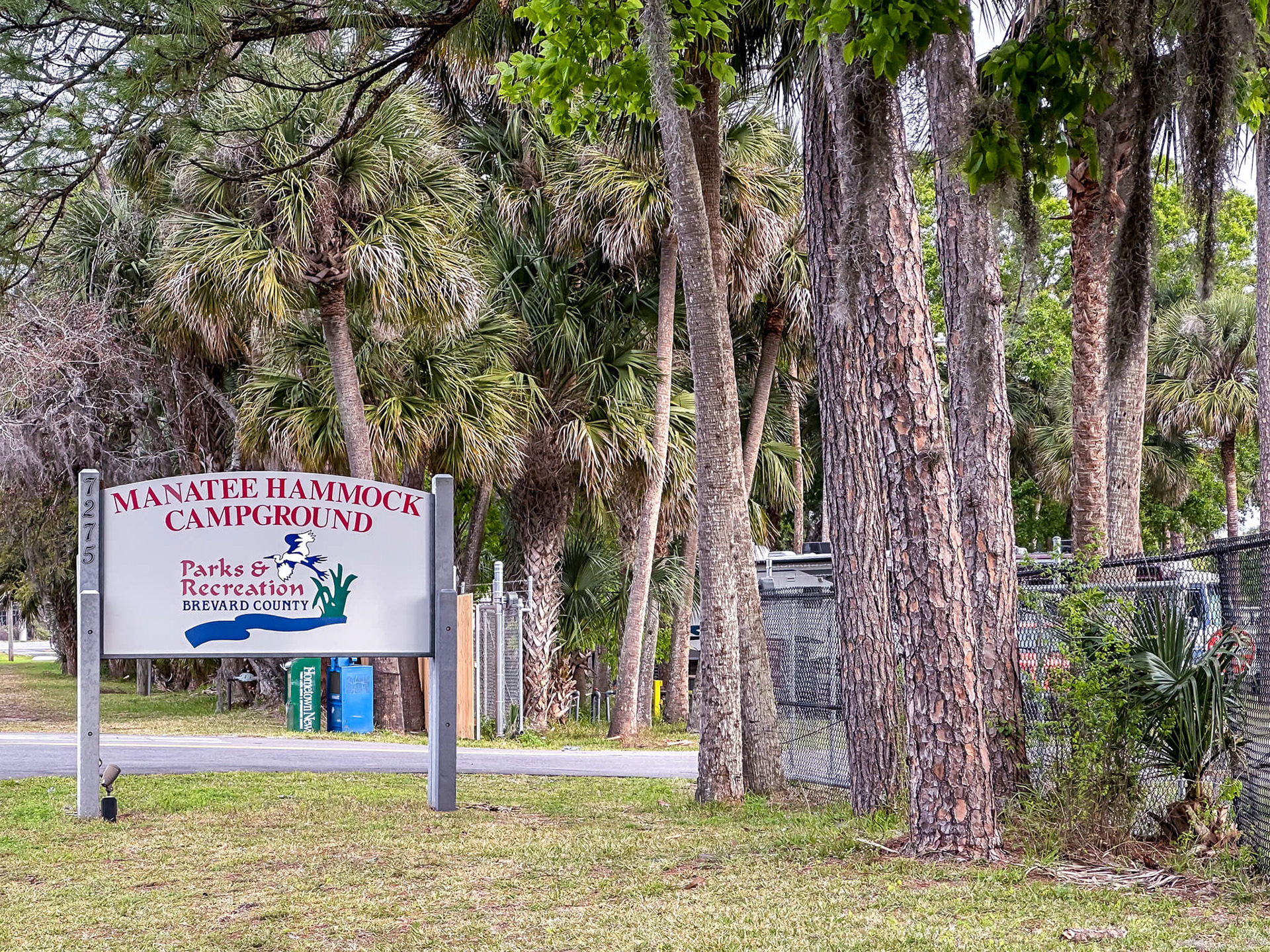 Entrance to the park.
