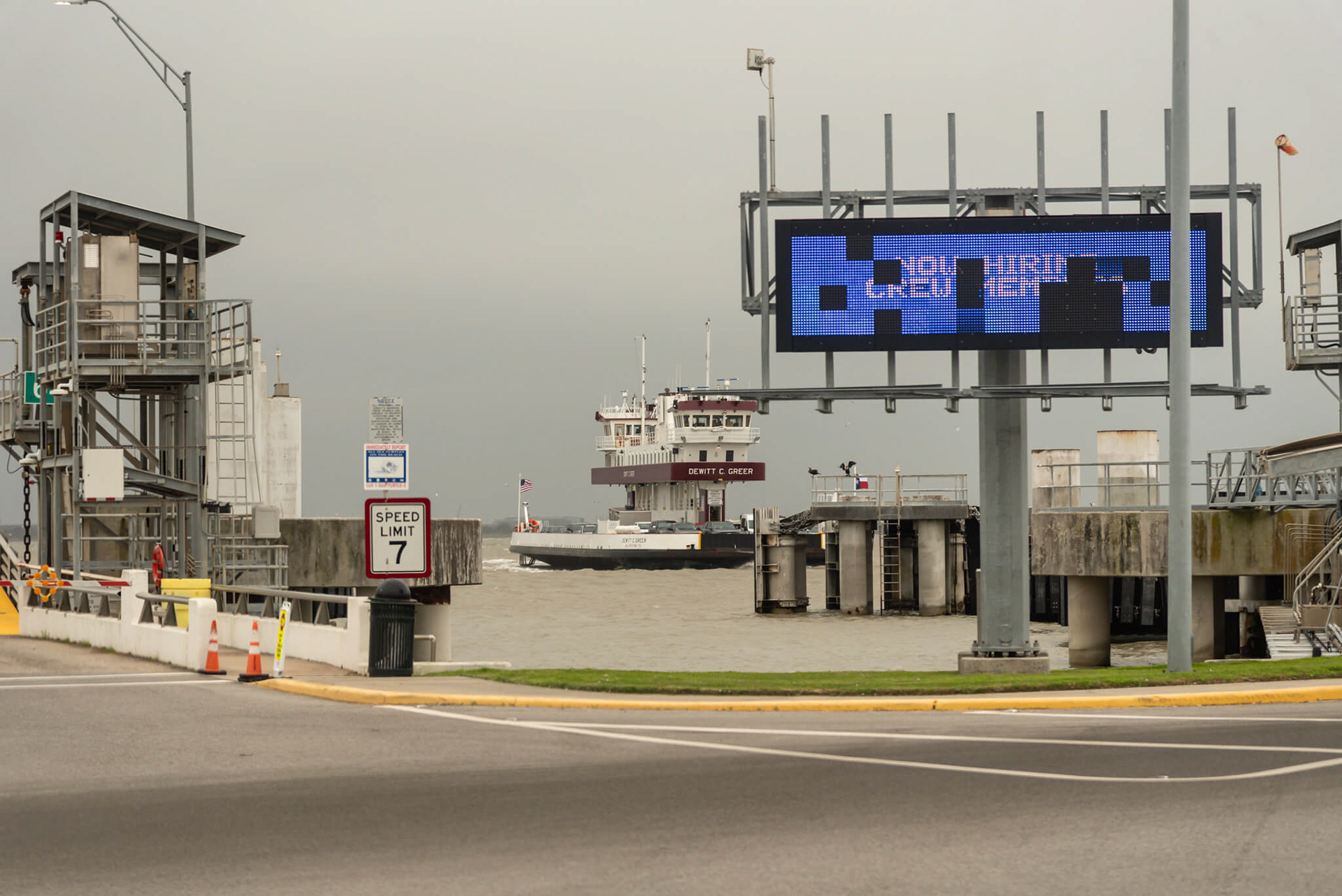 Waiting for the ferry.
