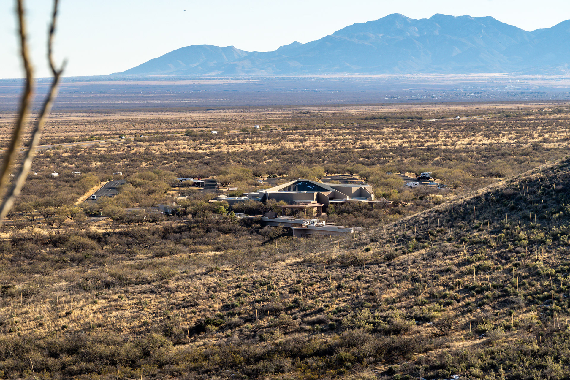 The View of the visitors center.