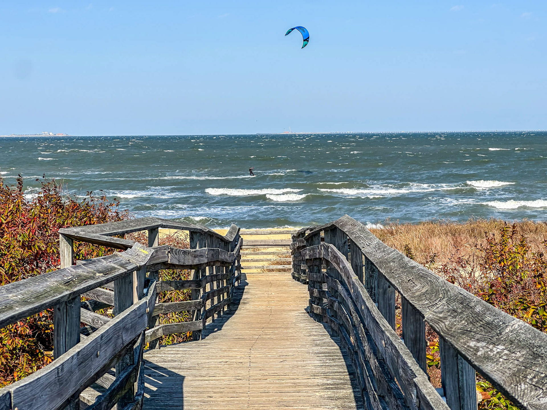 Kiteboarding in the Bay.