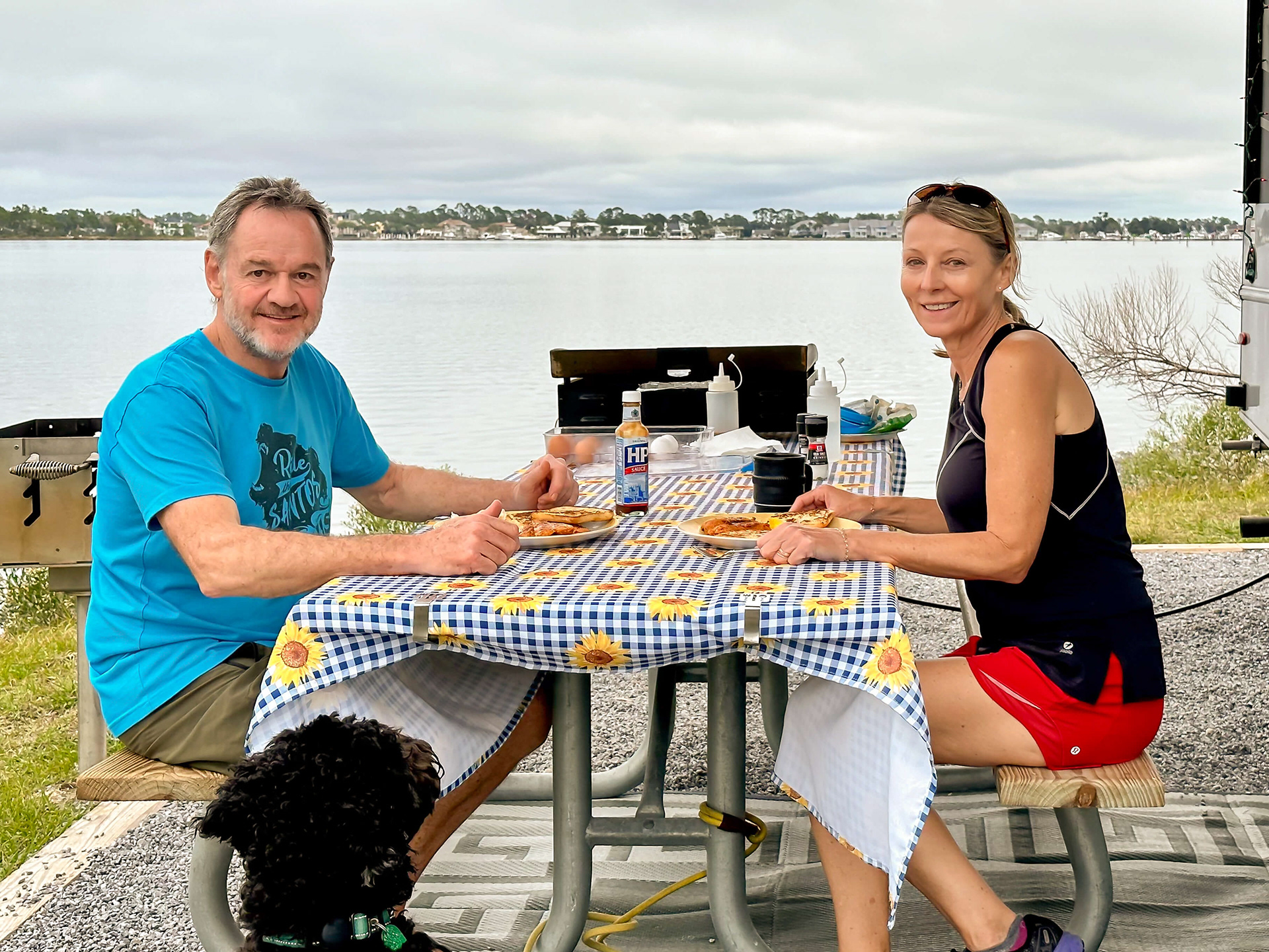 Breakfast with a view.