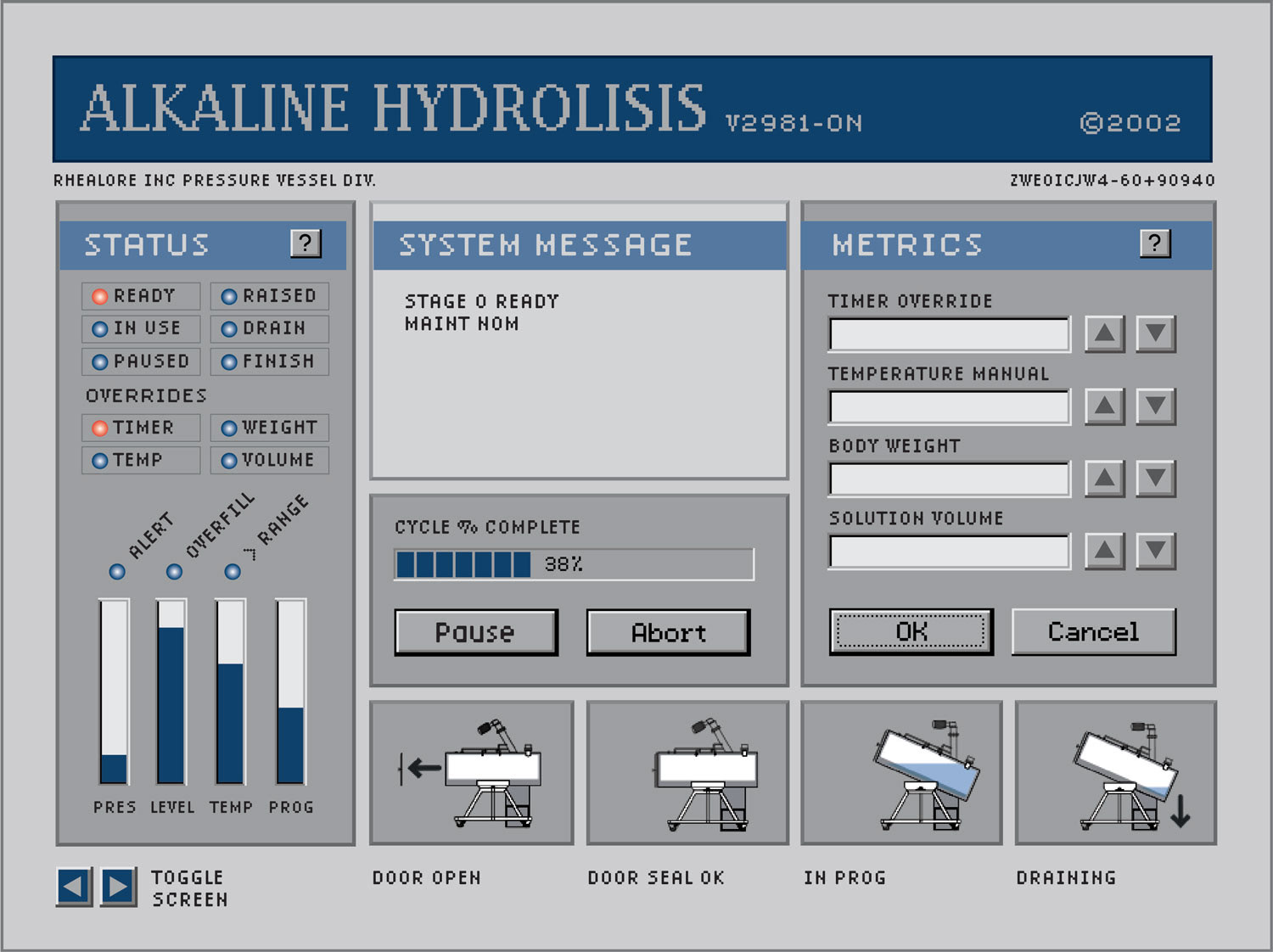 Alkaline Hydrolisis ui playback