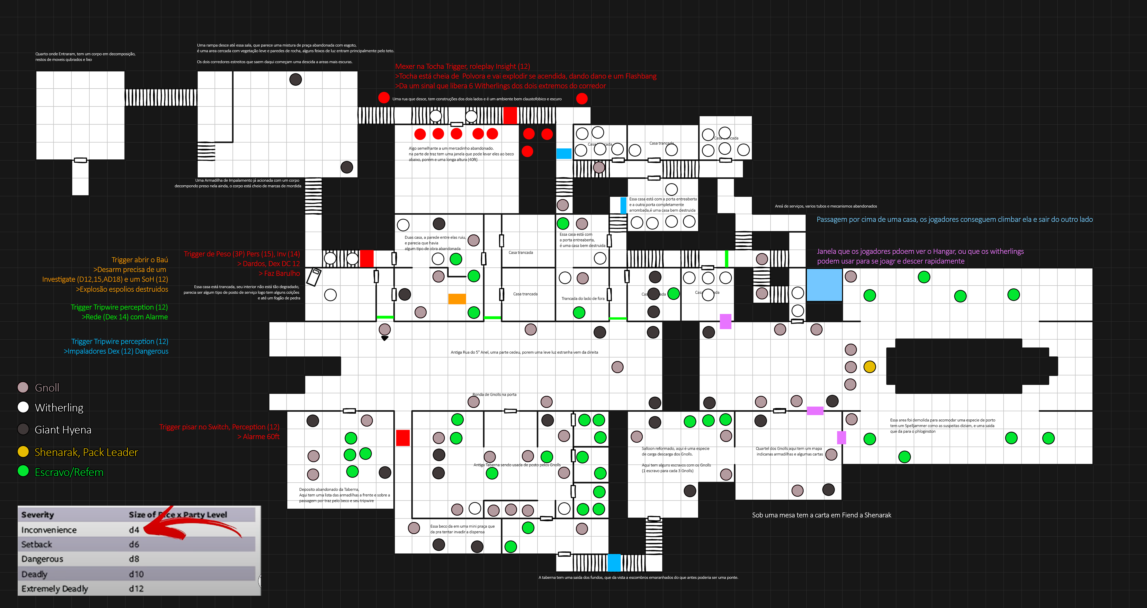 My DM guide to the Gnoll Dungeon, with each trap, setups and secret room