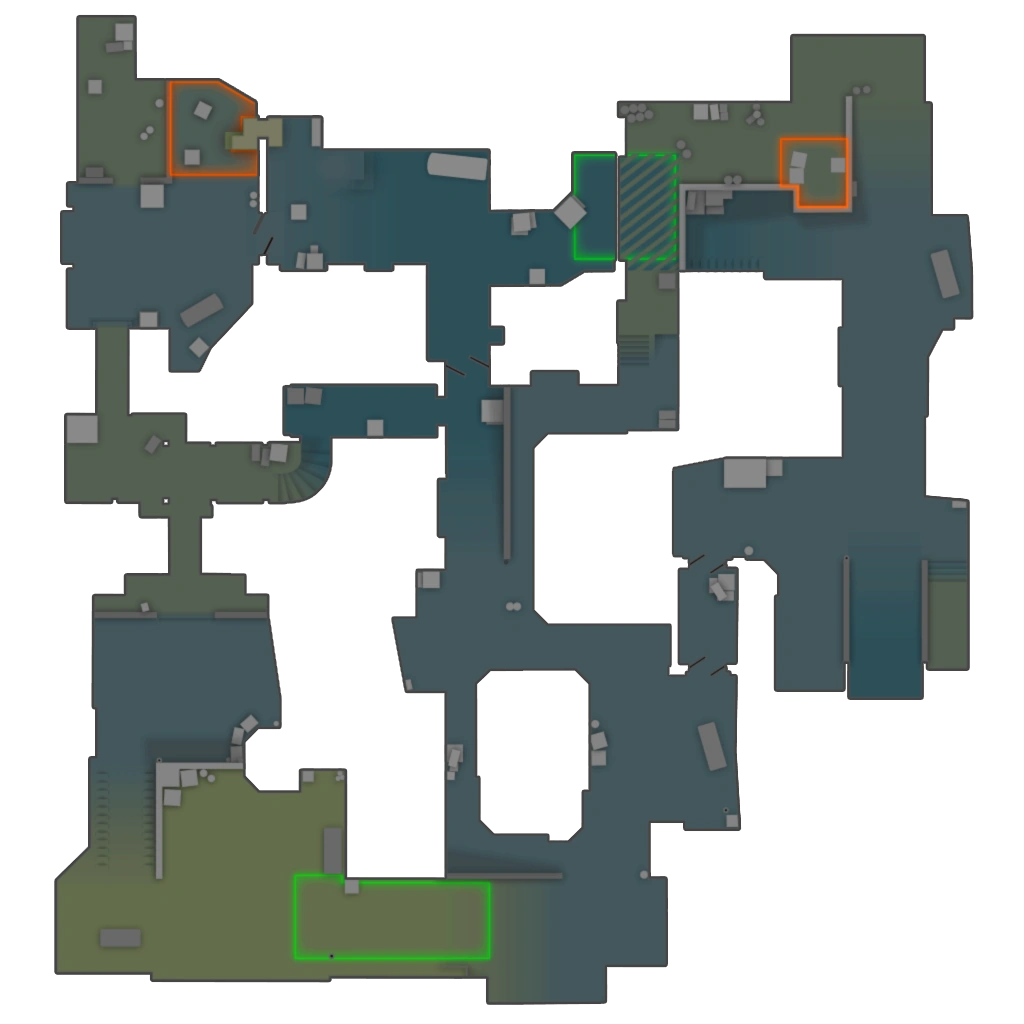 "Dust2" I've studied alot this map, and use it as a reference to what a fun CS map is