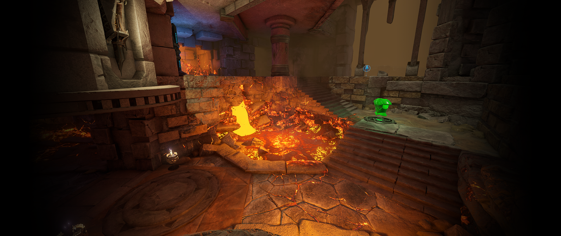 "Crucible" from Quake is a classic, it always stuck in my mind and a quitensensial level of the genre, so i took inspirations from set pieces of it.