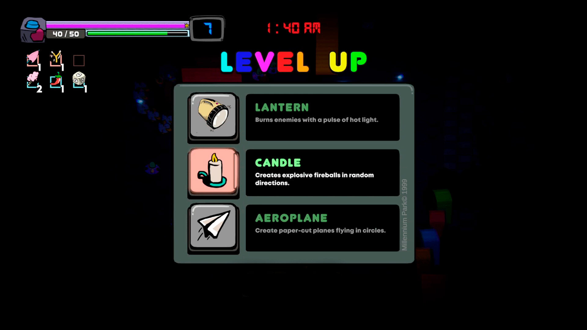 Select a new upgrade by Leveling