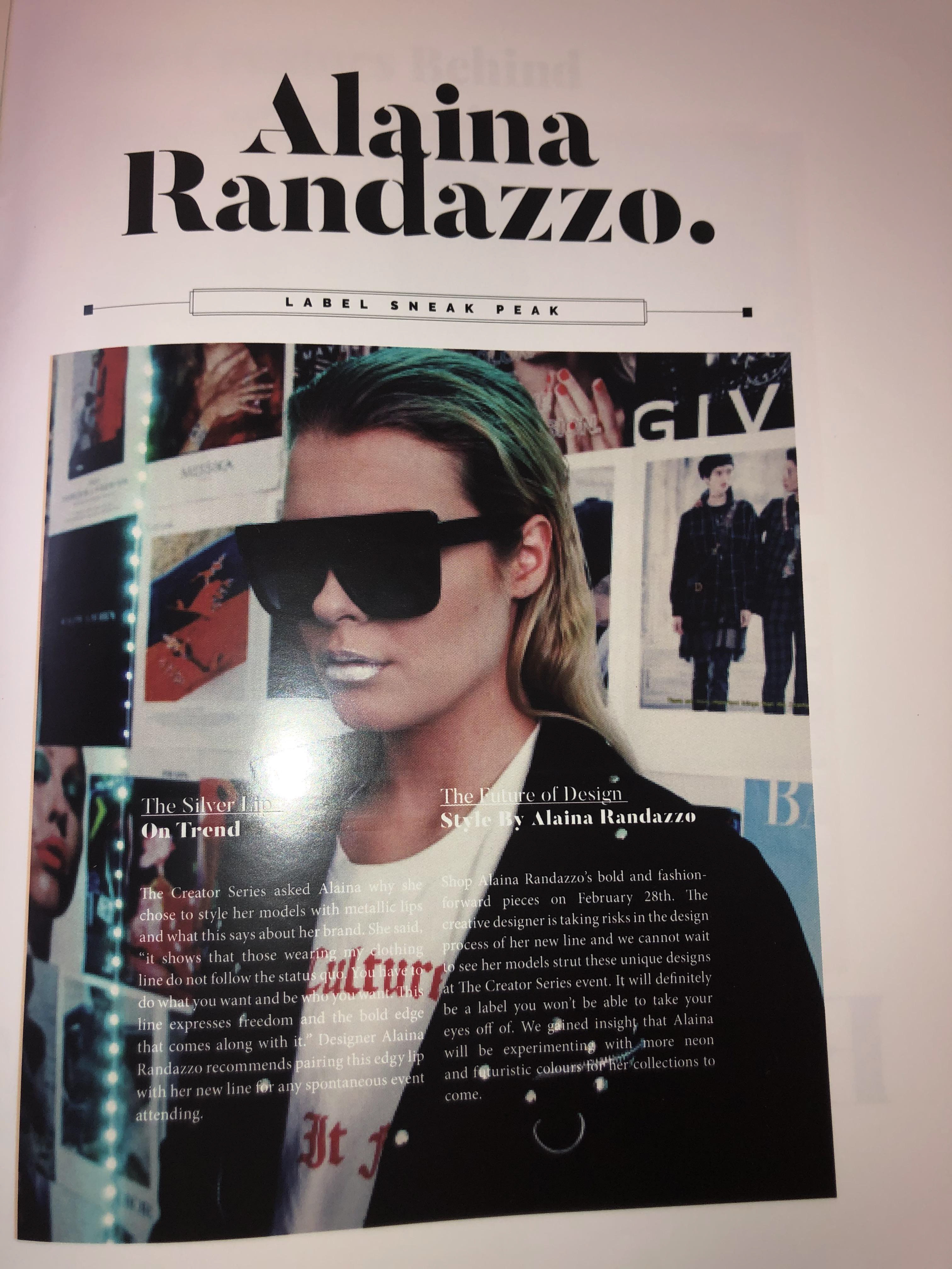 Feature in The Creator Series magazine. 