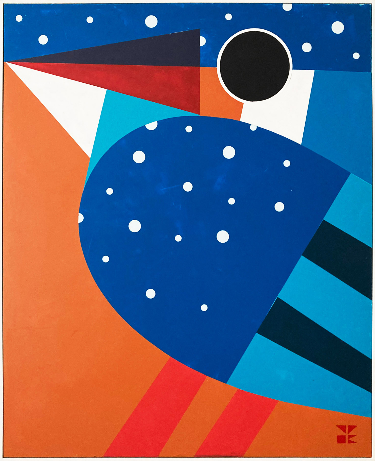 - Acrylic painting, contemporary art, Slovak artist, Vlado Korcek, Vladimir Korcek, folk art, ethno