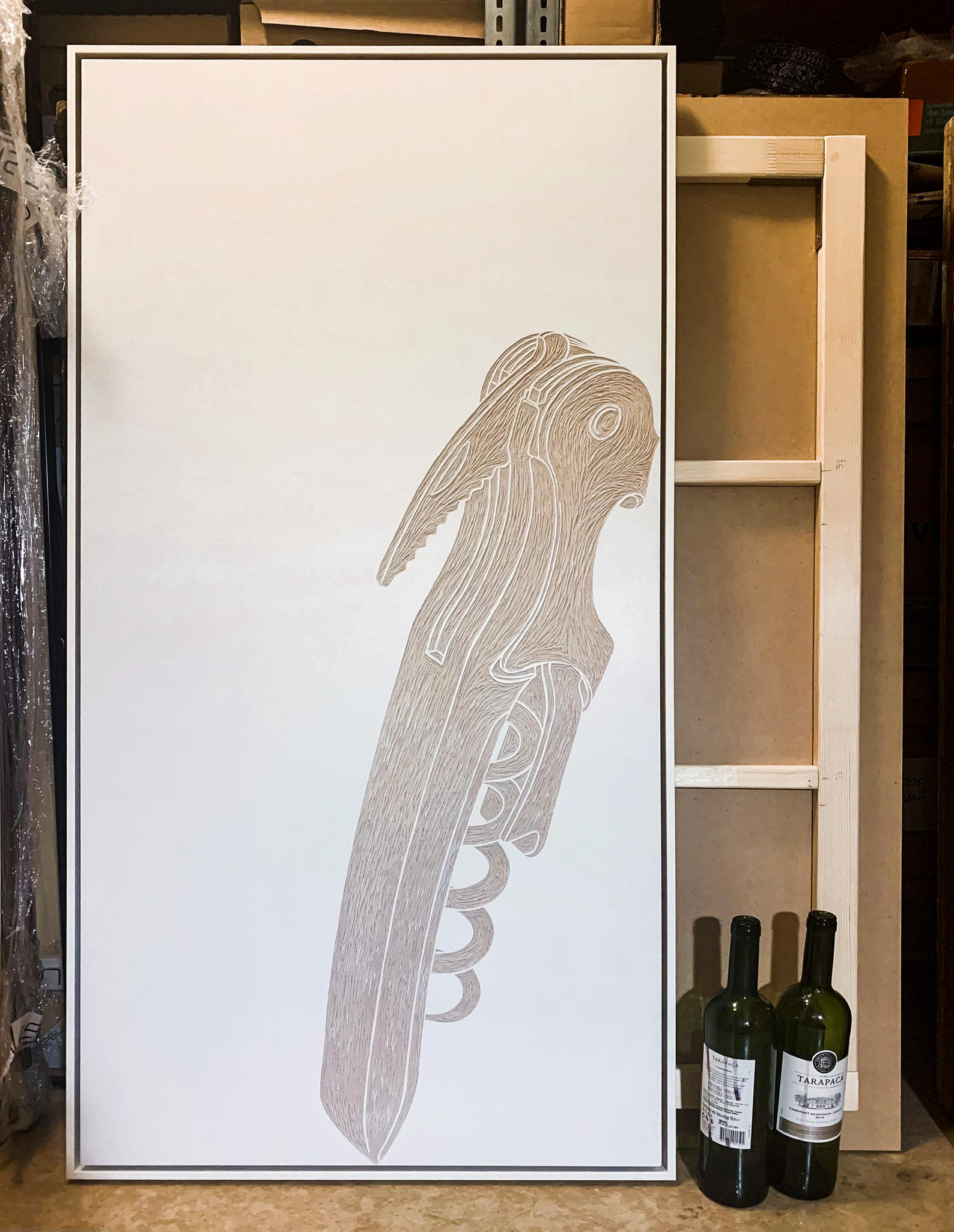 - Acrylic painting, contemporary art, Slovak artist, Vlado Korcek, Vladimir Korcek, folk art, ethno