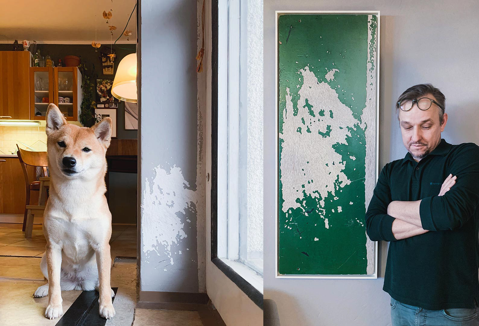 - Acrylic painting, contemporary art, Slovak artist, Vlado Korcek, Vladimir Korcek, folk art, ethno