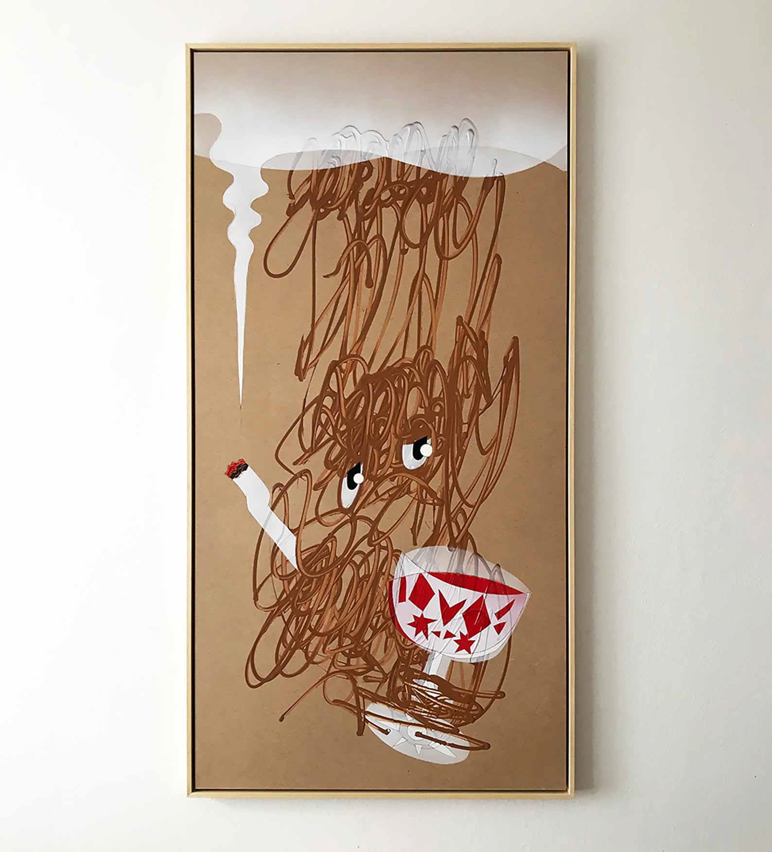 - Acrylic painting, contemporary art, Slovak artist, Vlado Korcek, Vladimir Korcek, folk art, ethno