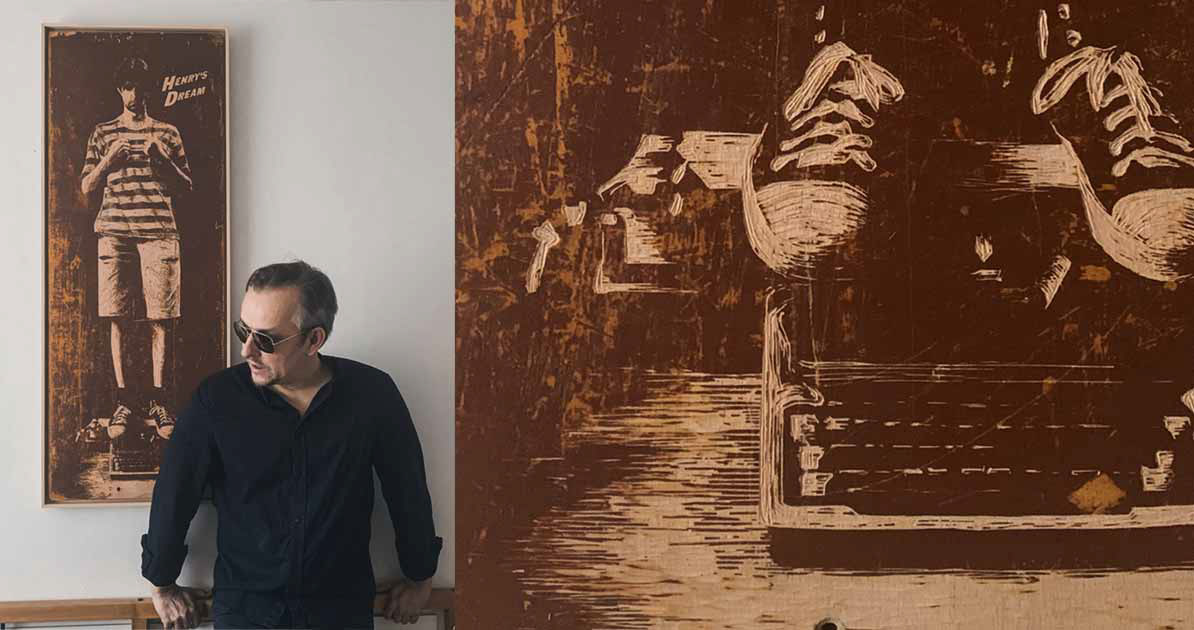 - Acrylic painting, contemporary art, Slovak artist, Vlado Korcek, Vladimir Korcek, folk art, ethno