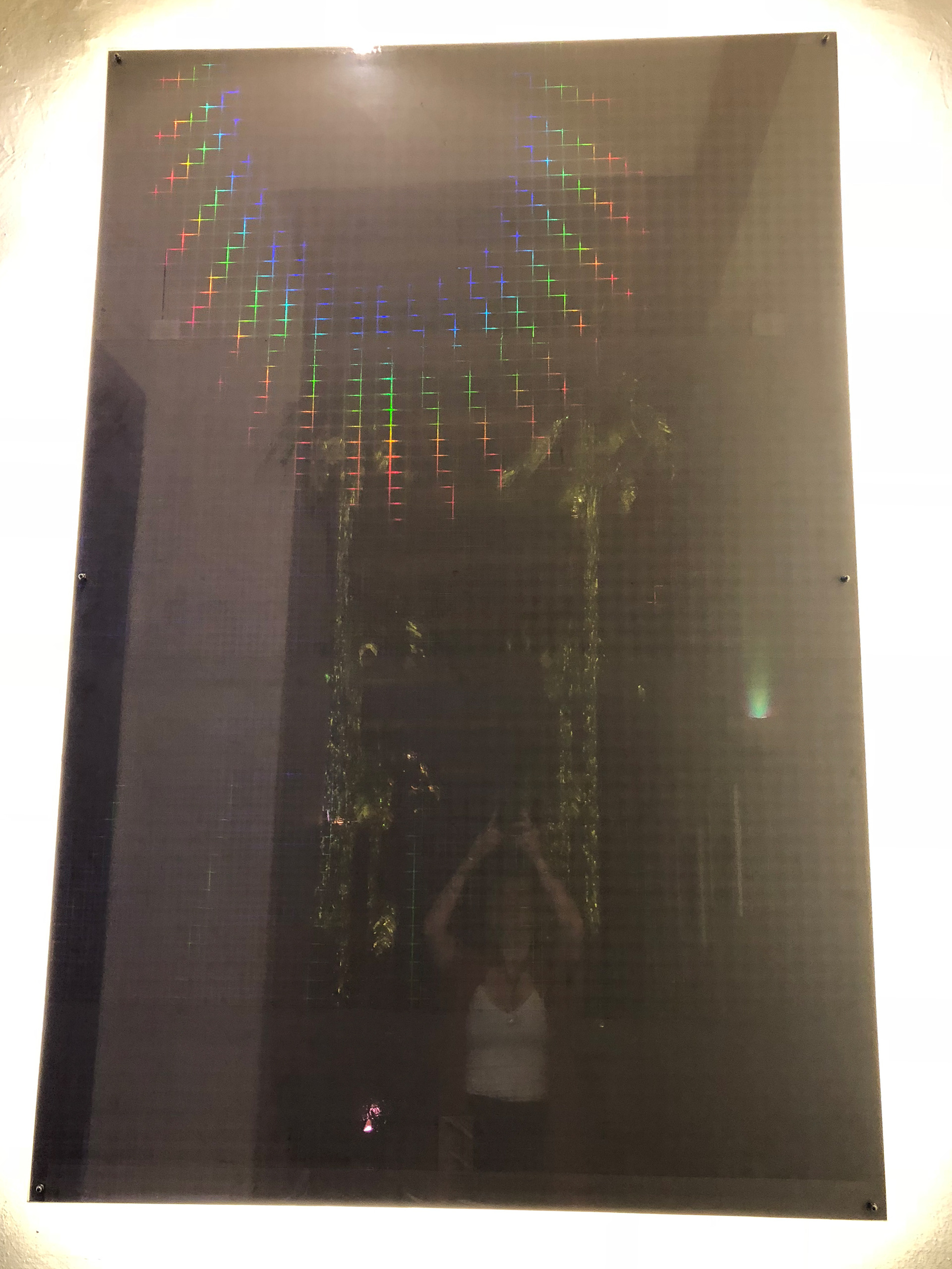 Plexus glass mini installation - matrix mirror