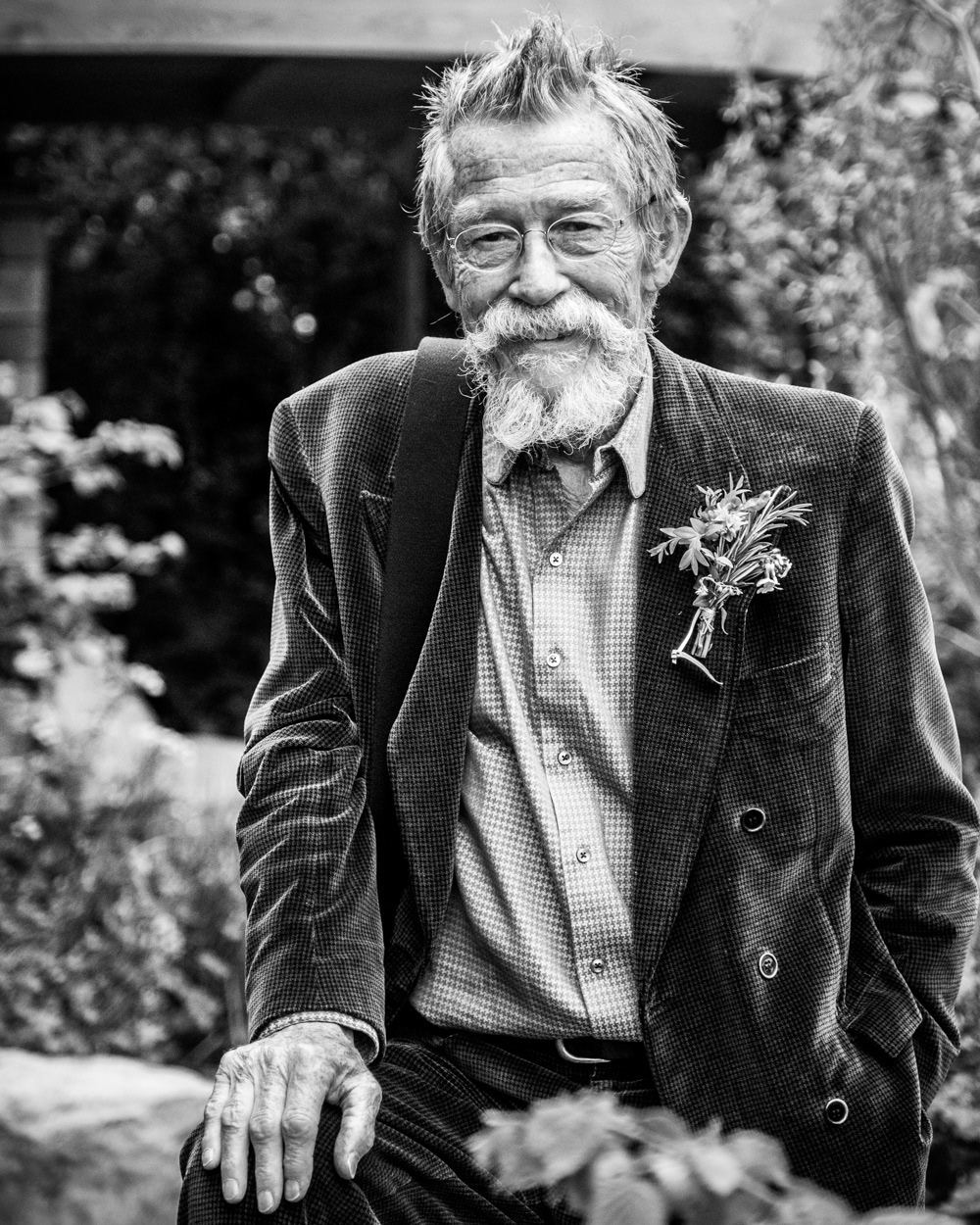 Actor Sir John Hurt CBE at the 2012 RHS Chelsea Flower Show. Image © Nik van Herpt
