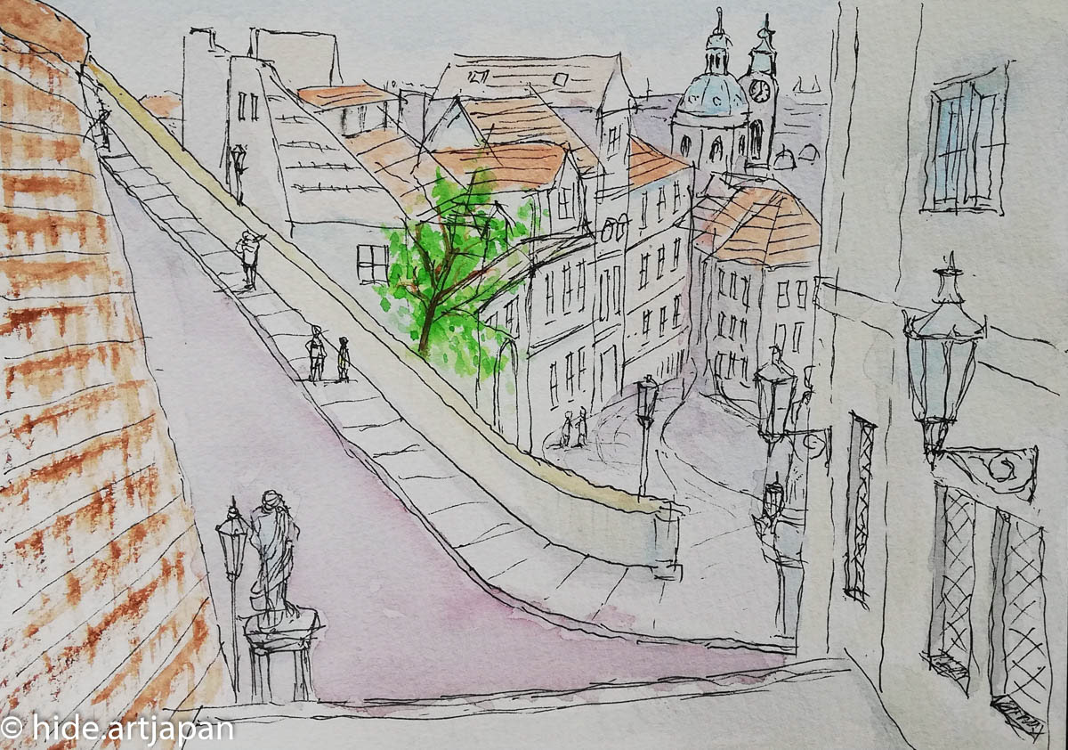 path to Prague castle 2