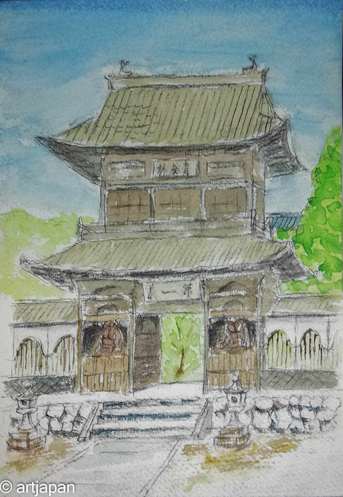 temple gate at Obuse