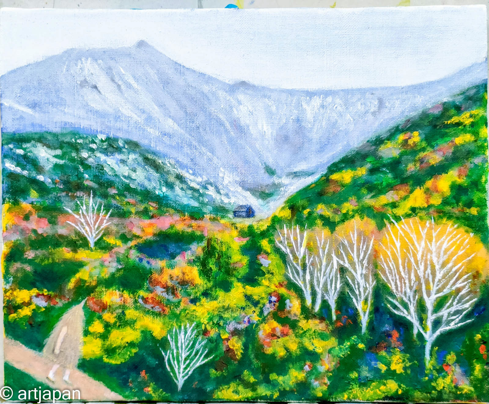 Trail to Adatara mountain 2021