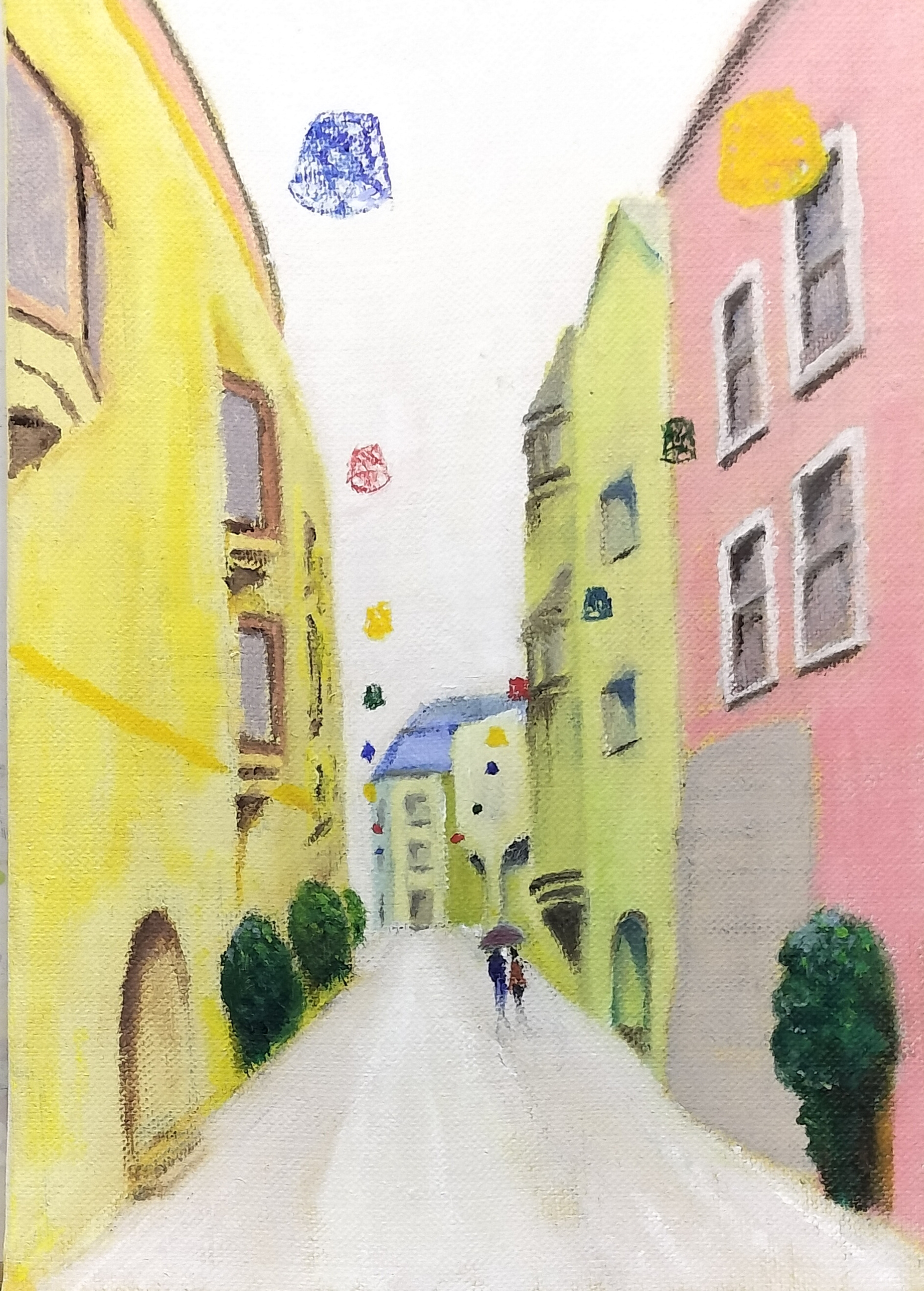 Rainy day in Hall, Austria 2025