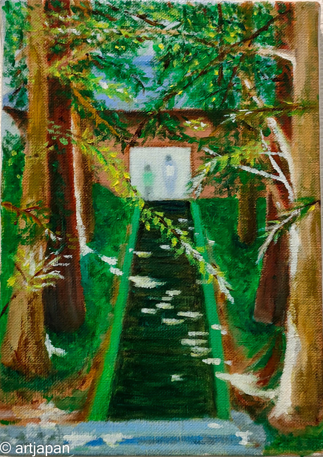 Stairs to Anrakuji Shrine 2021
