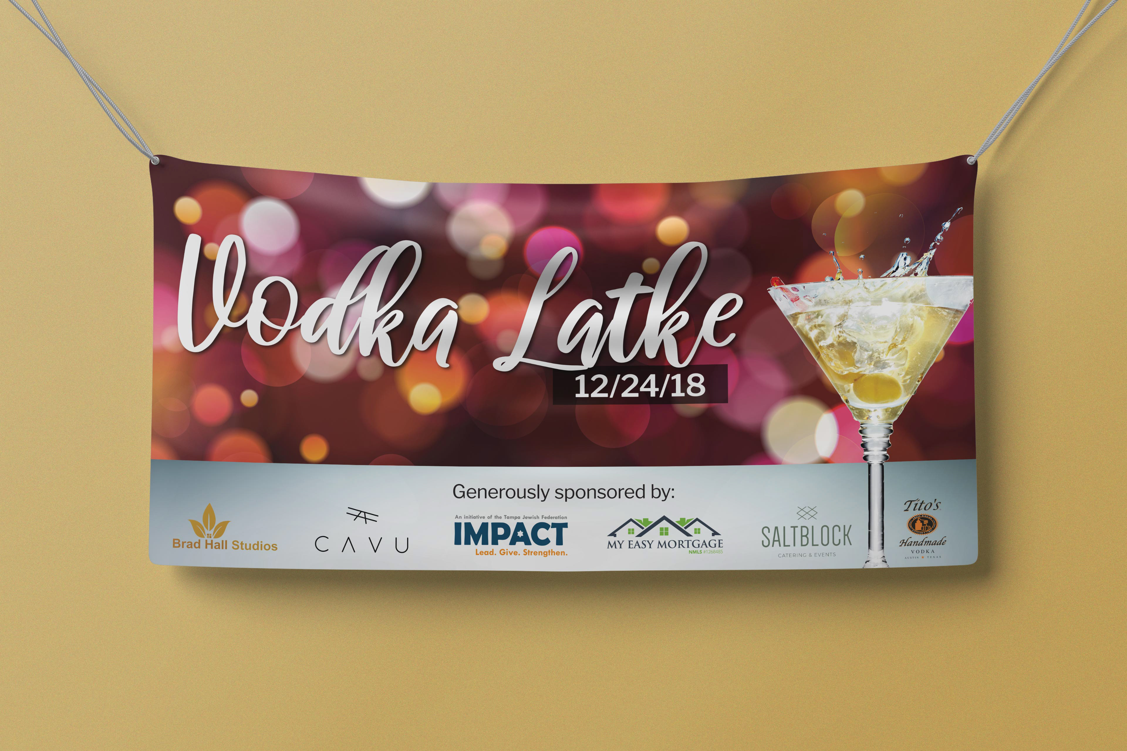 Vodka Latke 2018 Vinyl Banner