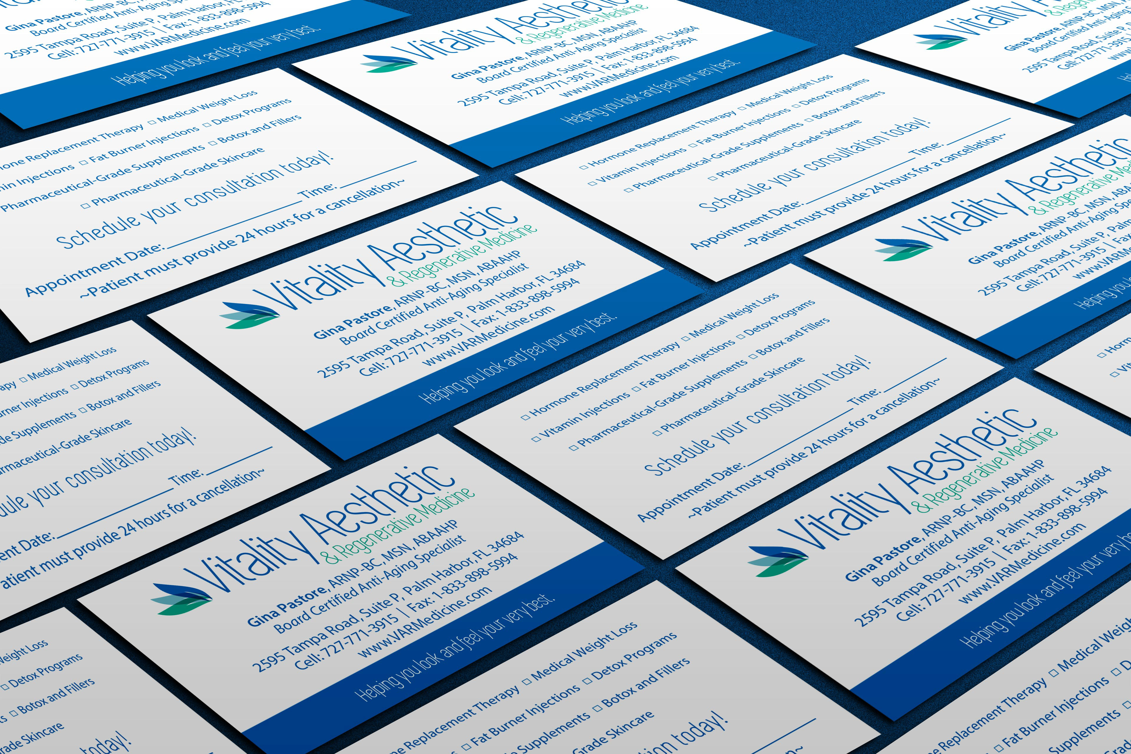 Vitality Aesthetic & Regenerative Medicine Business Card